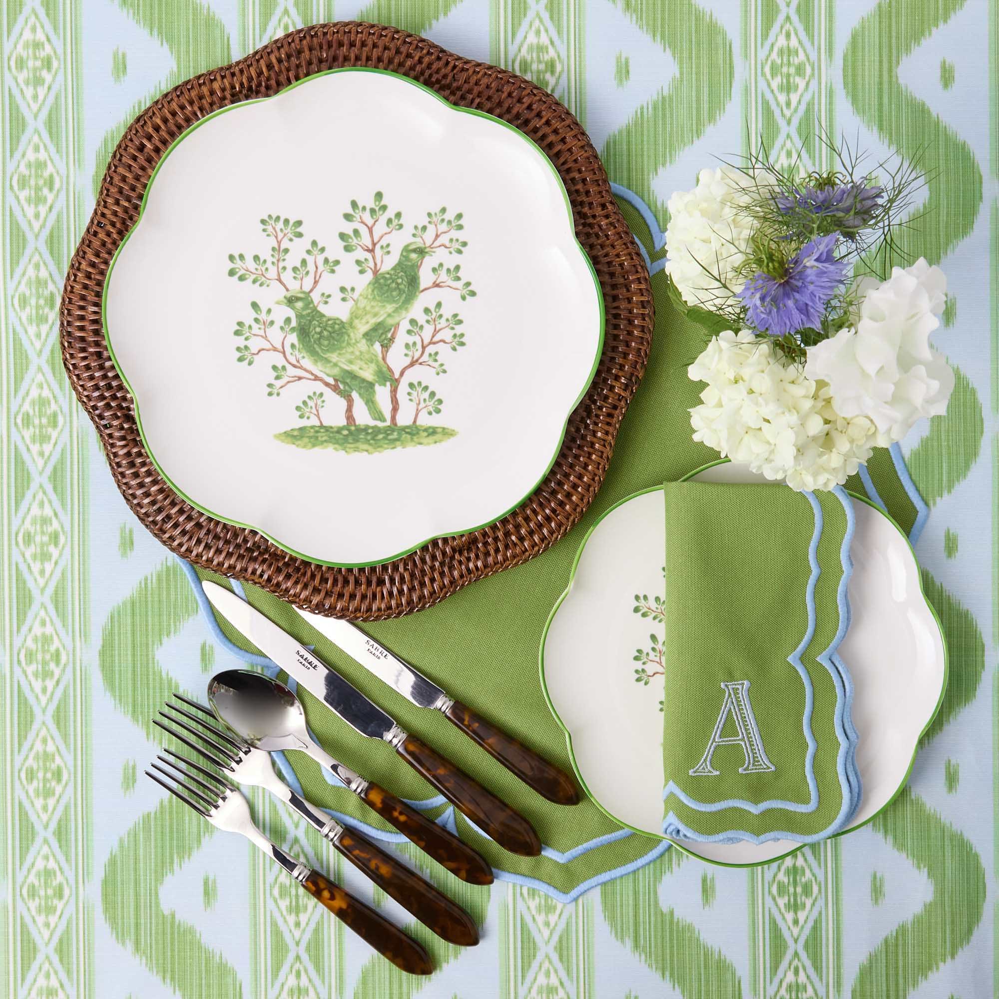 Fleur Green Napkins (Set of 4)