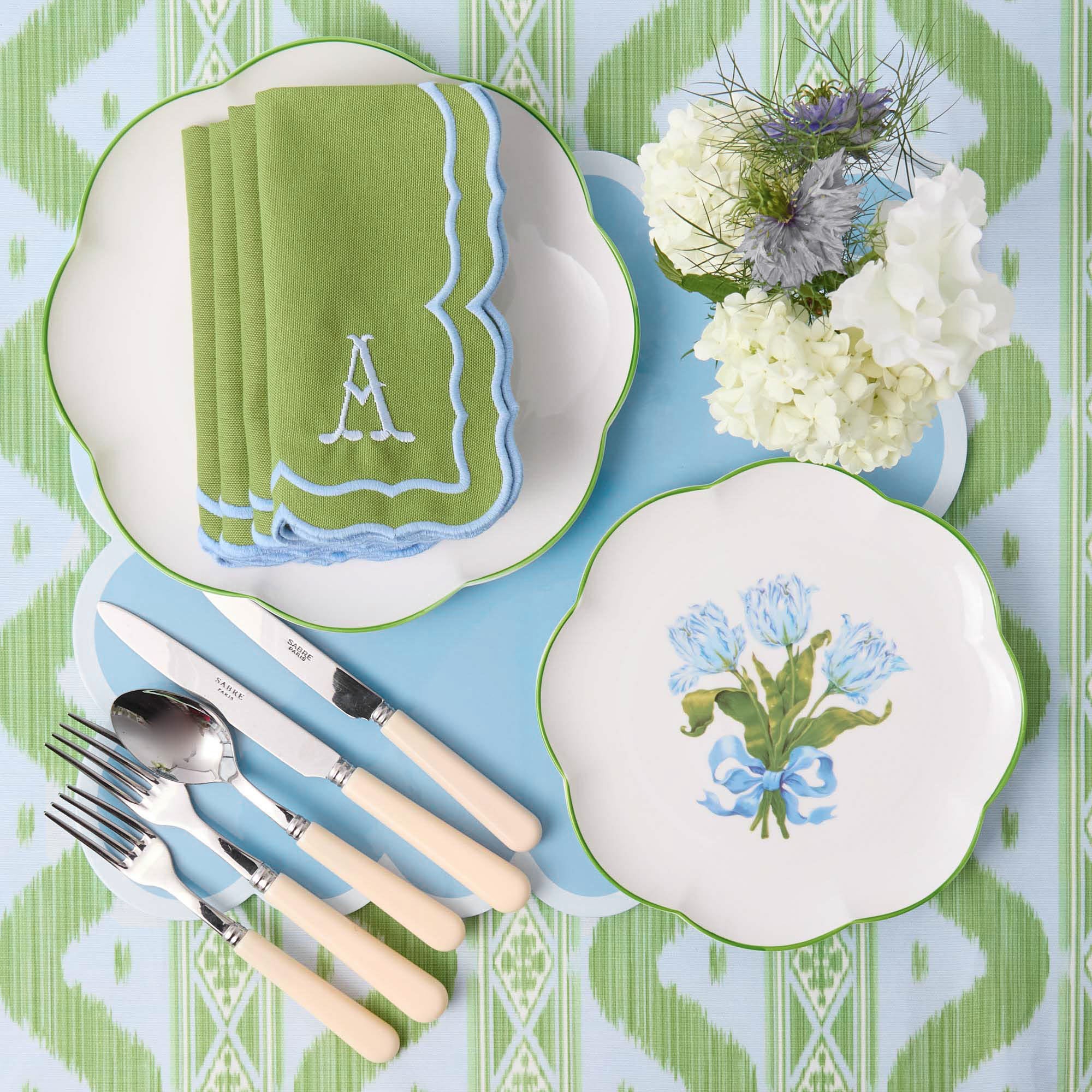 Blue Tulip Dinner Plate
