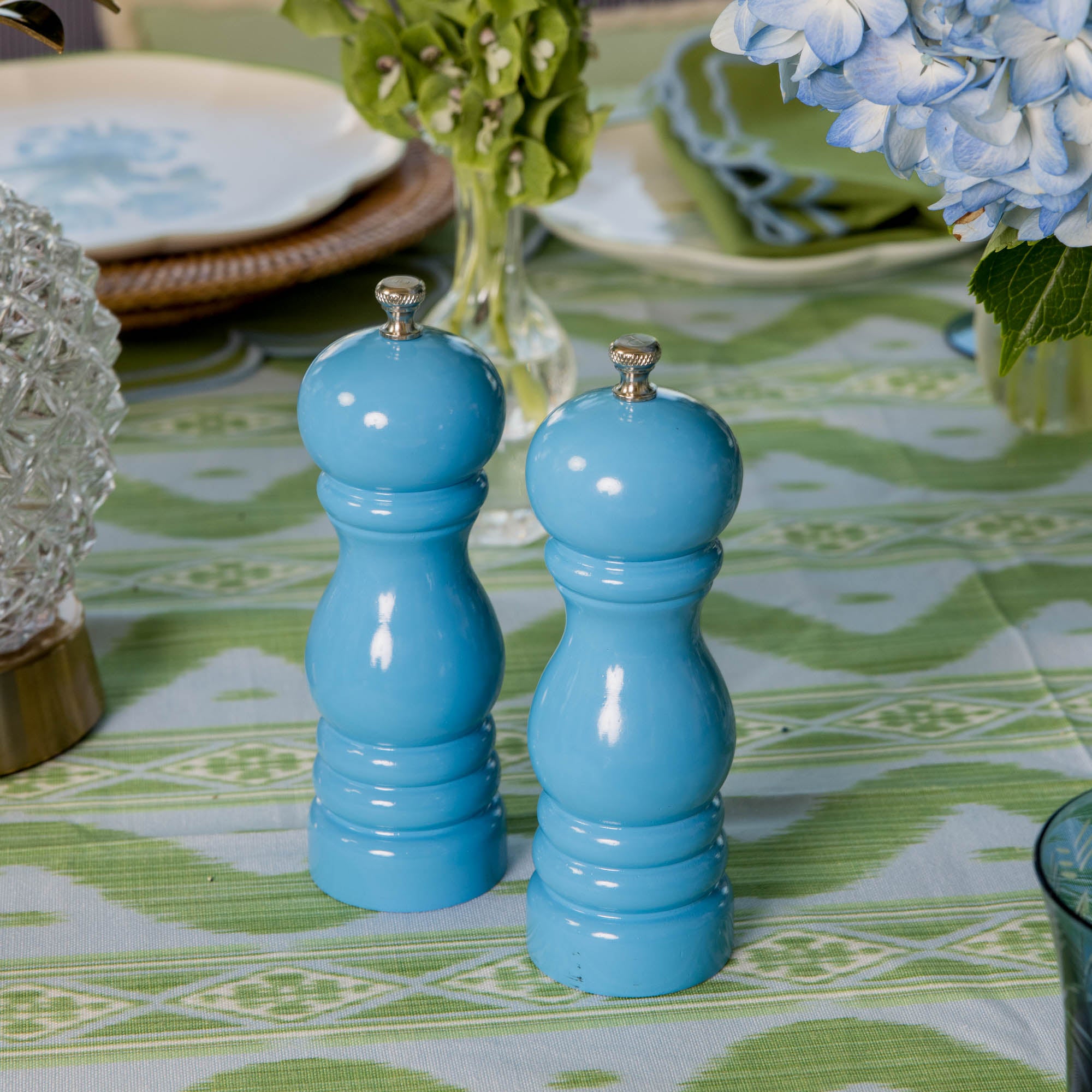 Blue Lacquer Salt & Pepper Set