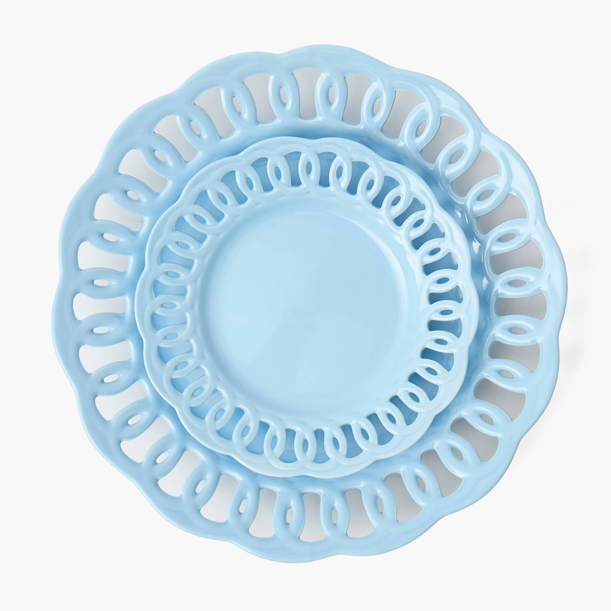 Soft Blue Lace Starter Plate