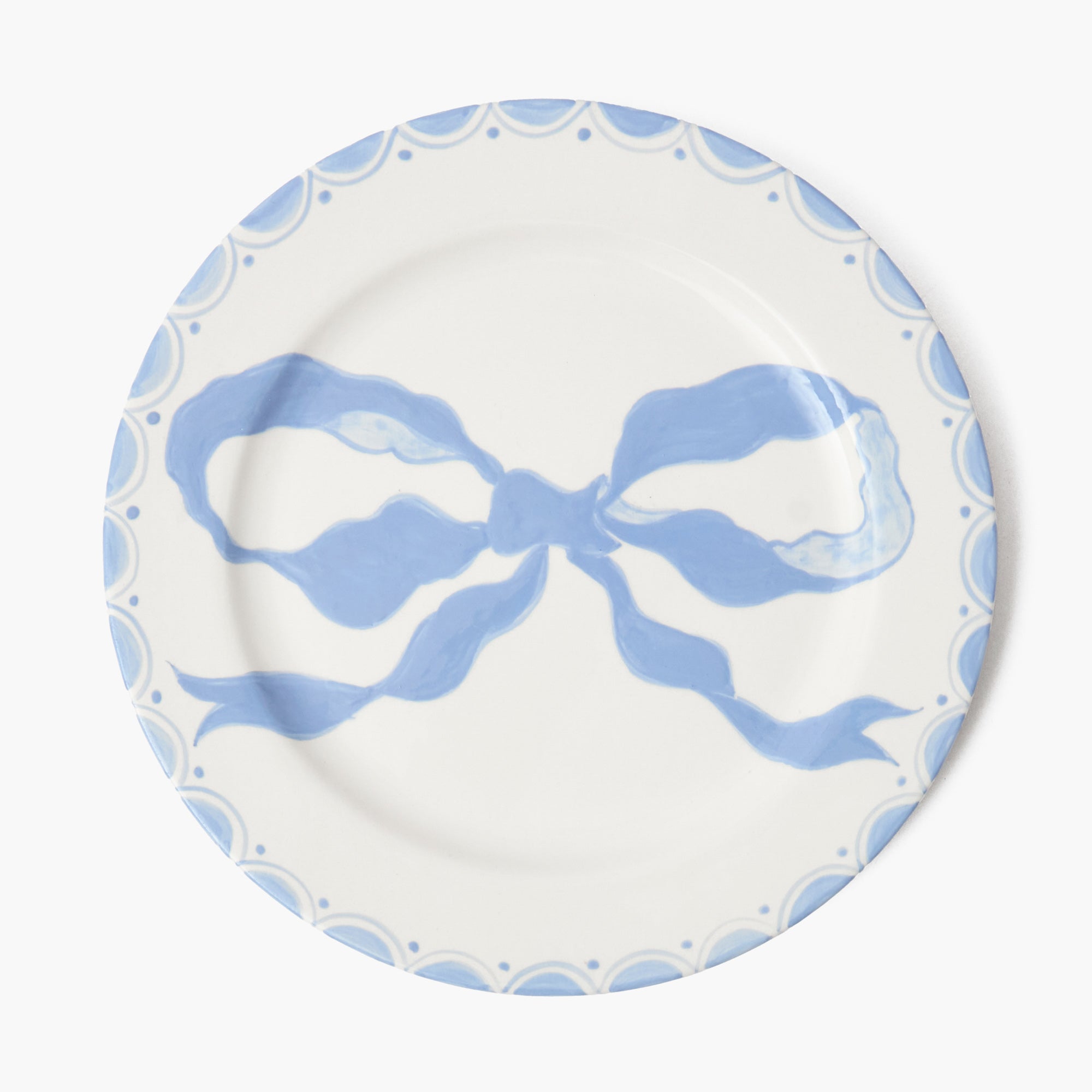 Marilyn Blue Bow Starter Plate