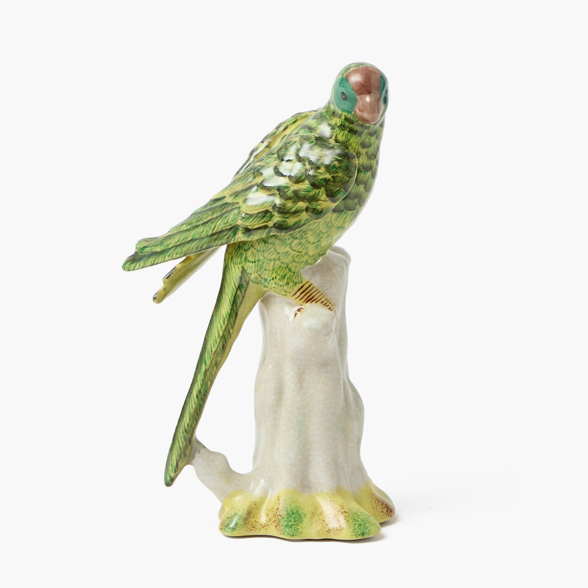 Green Porcelain Parrot (Pair)