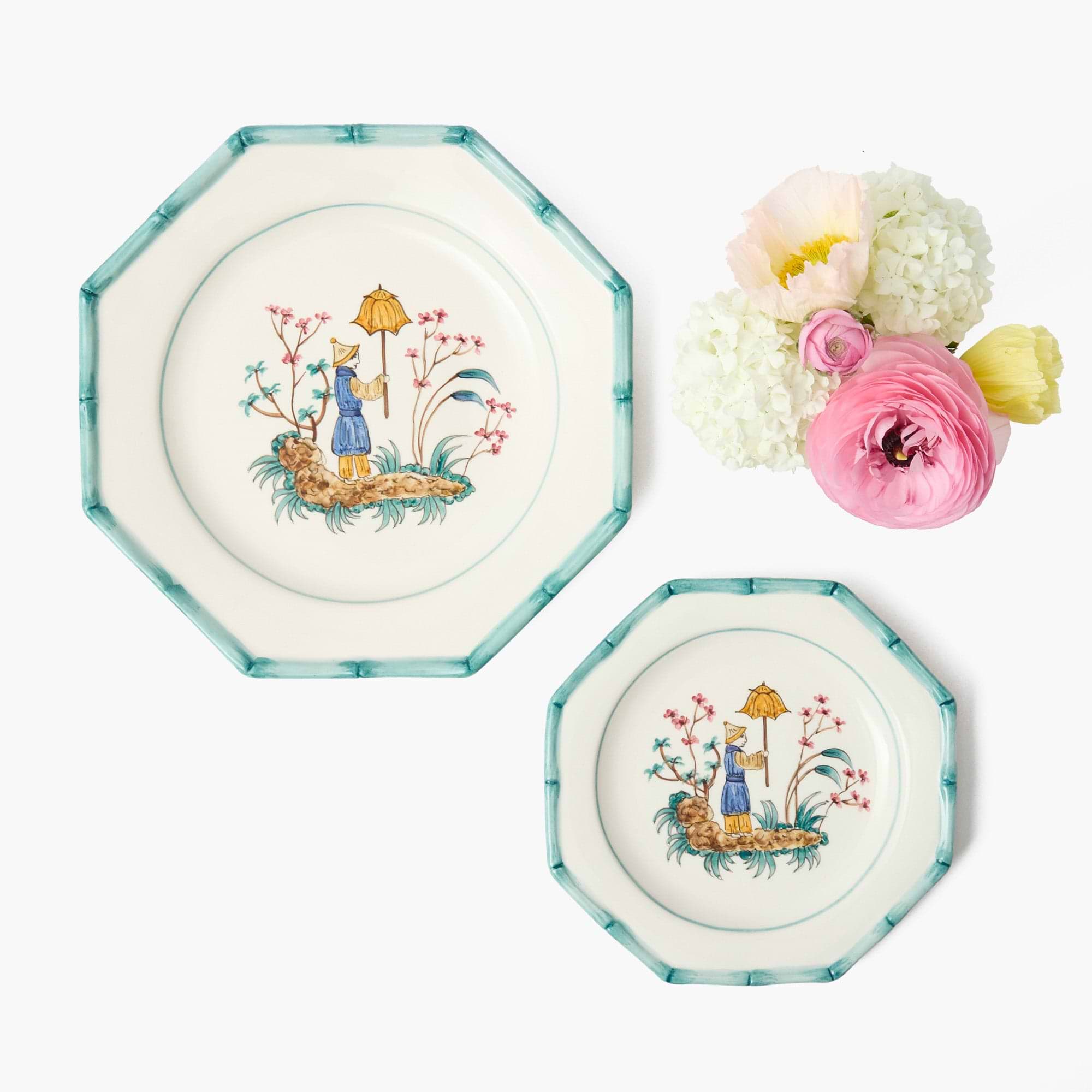 Patricia Blue Bamboo Starter Plate