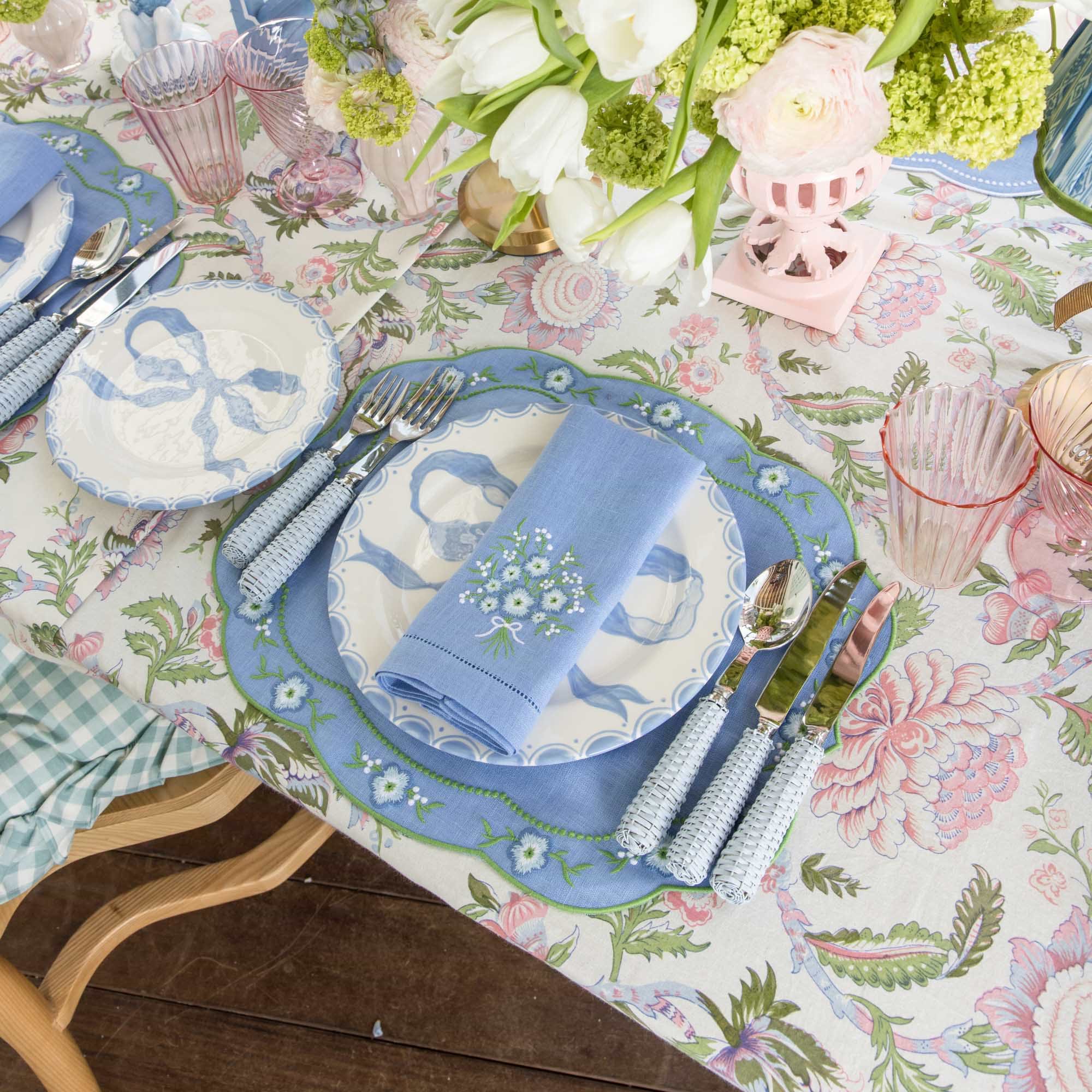 Pink Peony Tablecloth