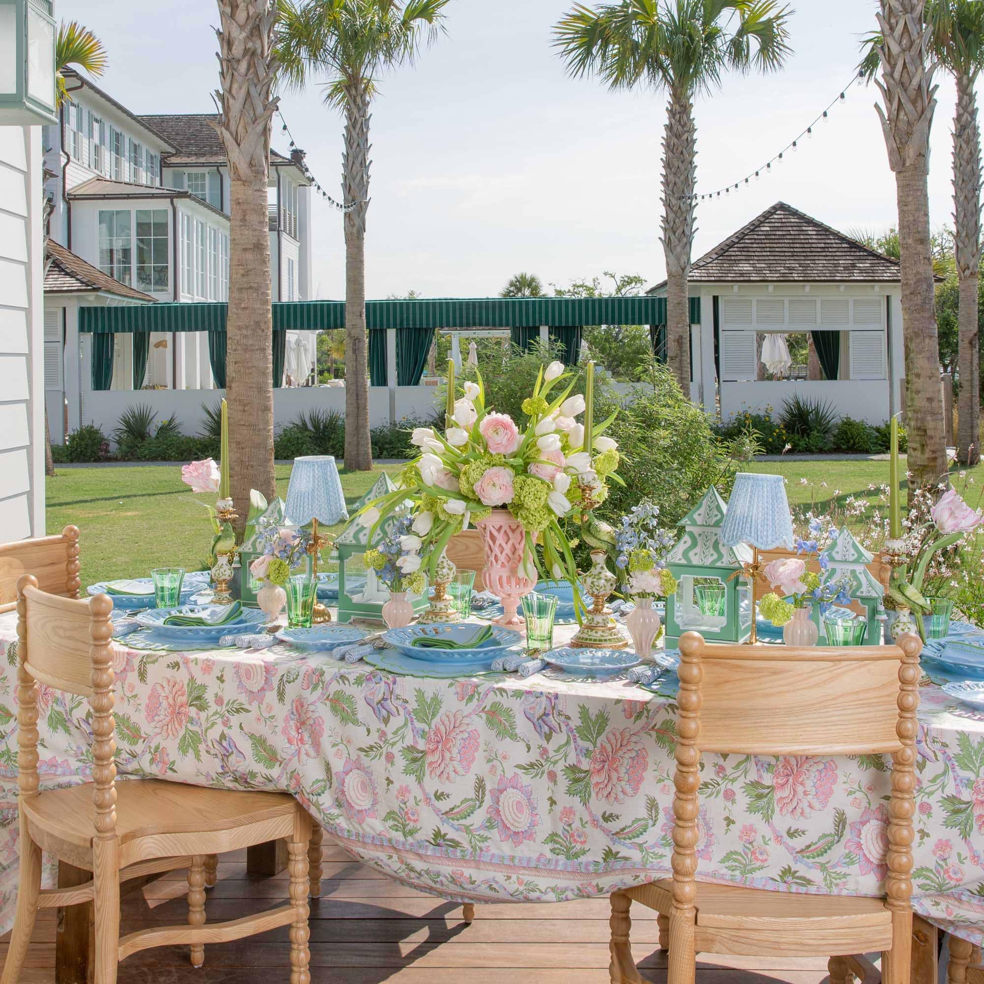 Pink Peony Tablecloth