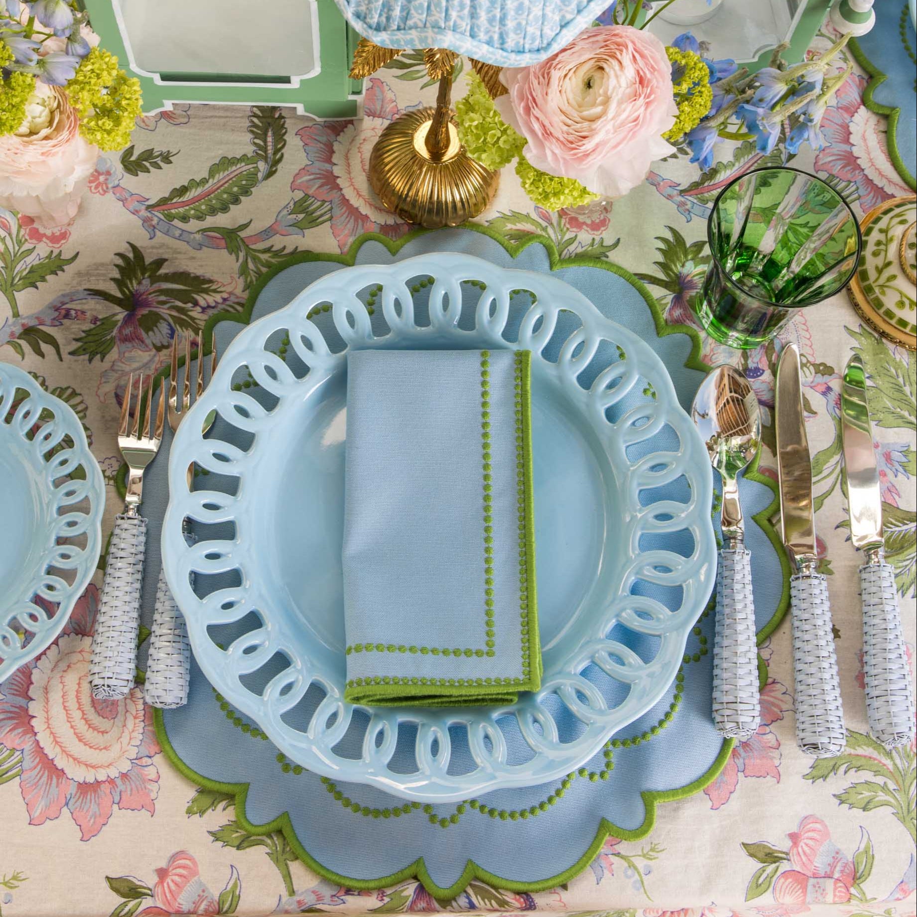Soft Blue Lace Starter Plate