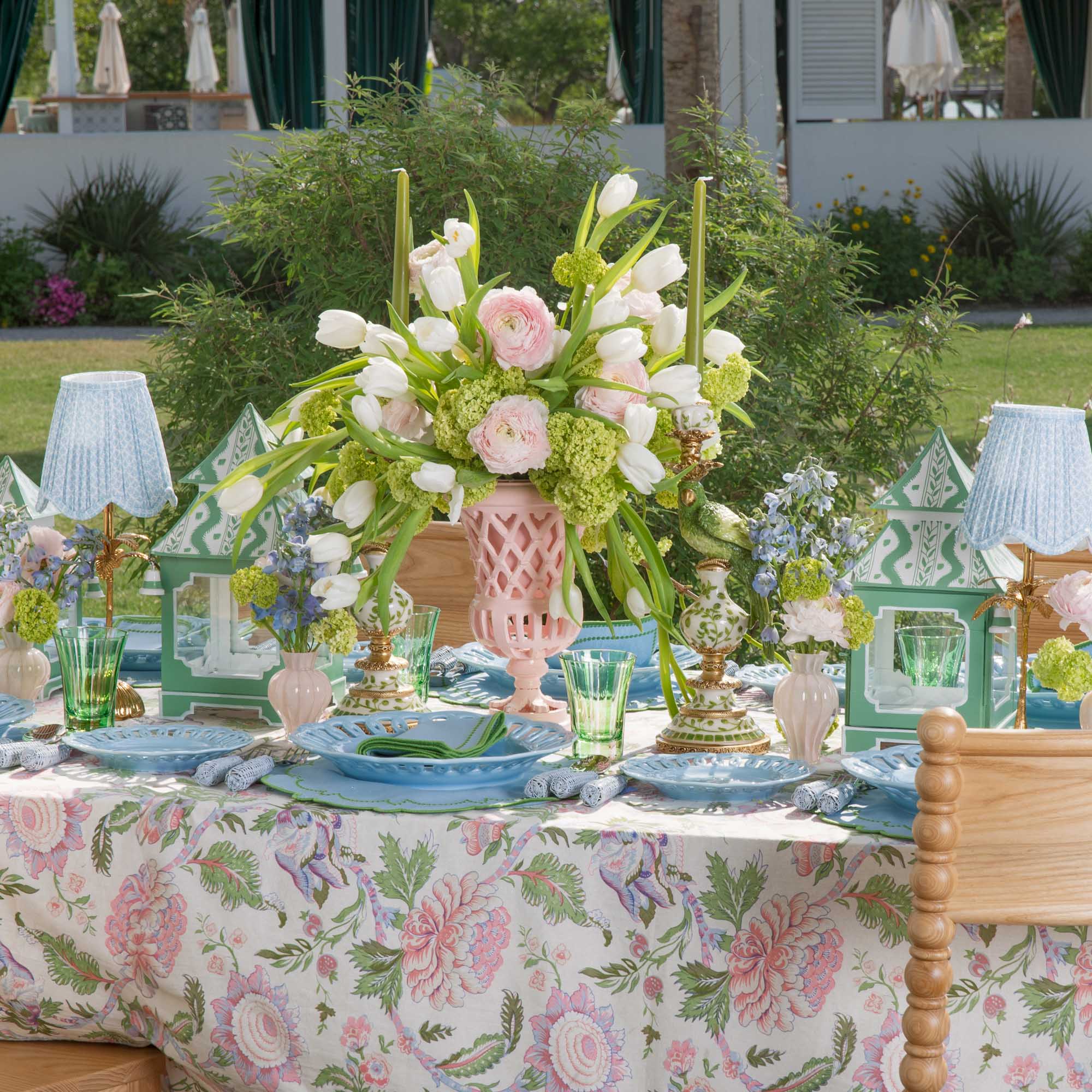 Pink Peony Tablecloth