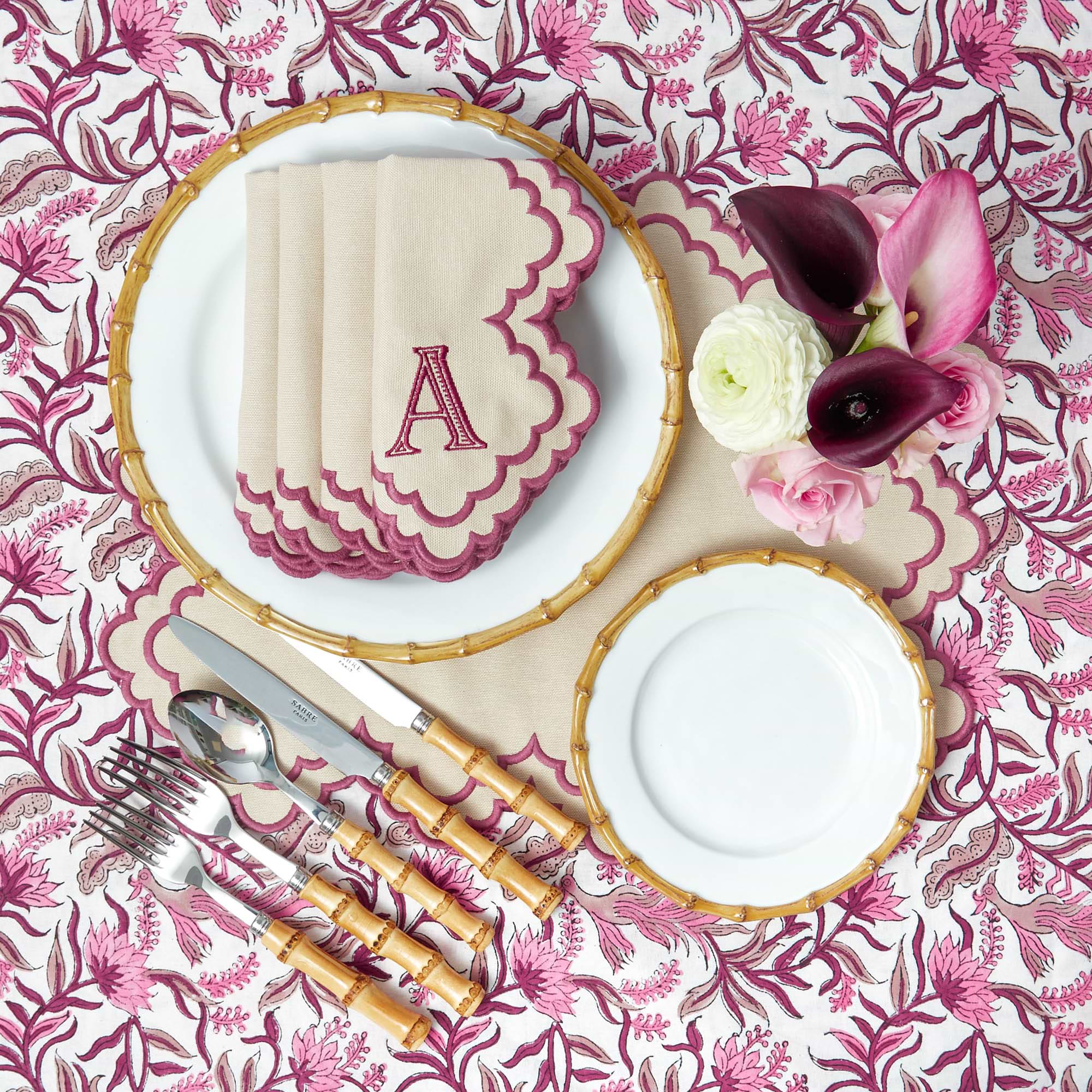 Sand Scarlett Napkins (Set of 4)