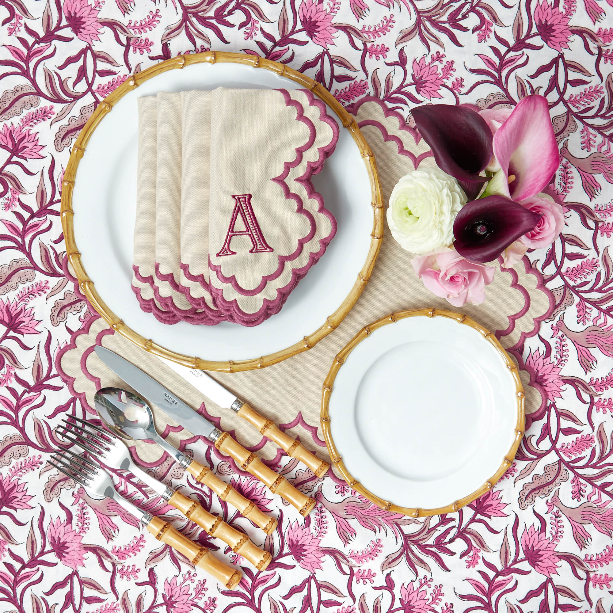 Sand Scarlett Napkins (Set of 4)