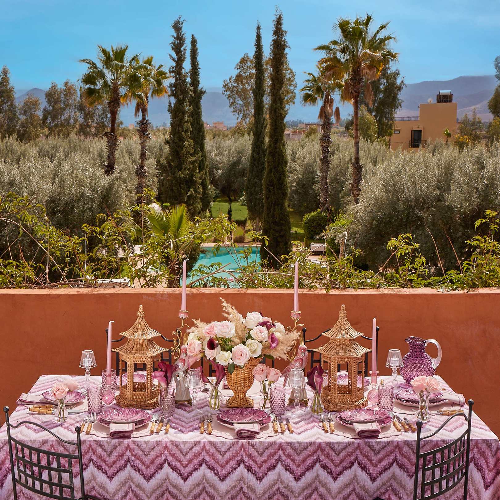 Aubergine Serena Cabbage Starter Plates (Set of 4)