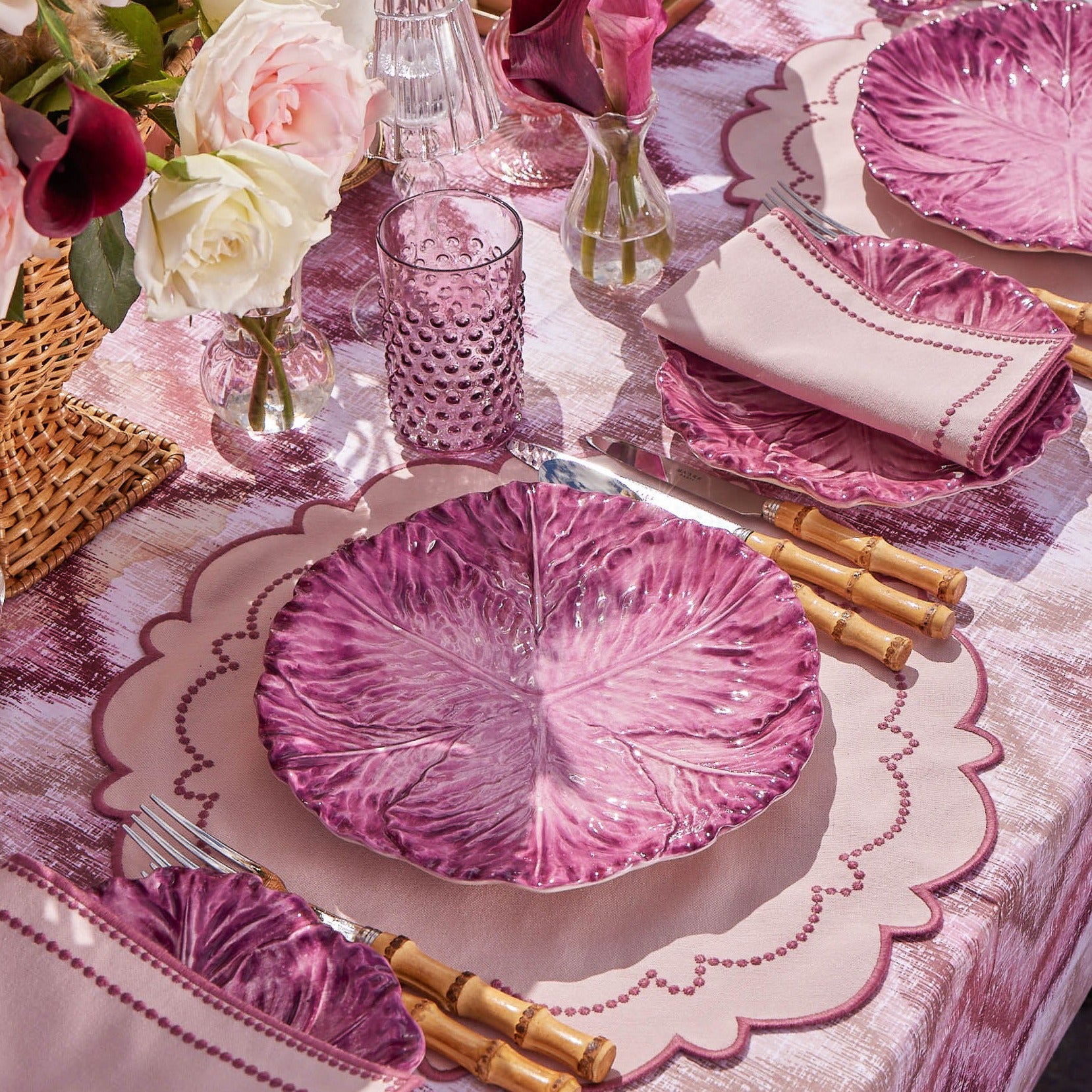 Aubergine Serena Cabbage Dinner Plate