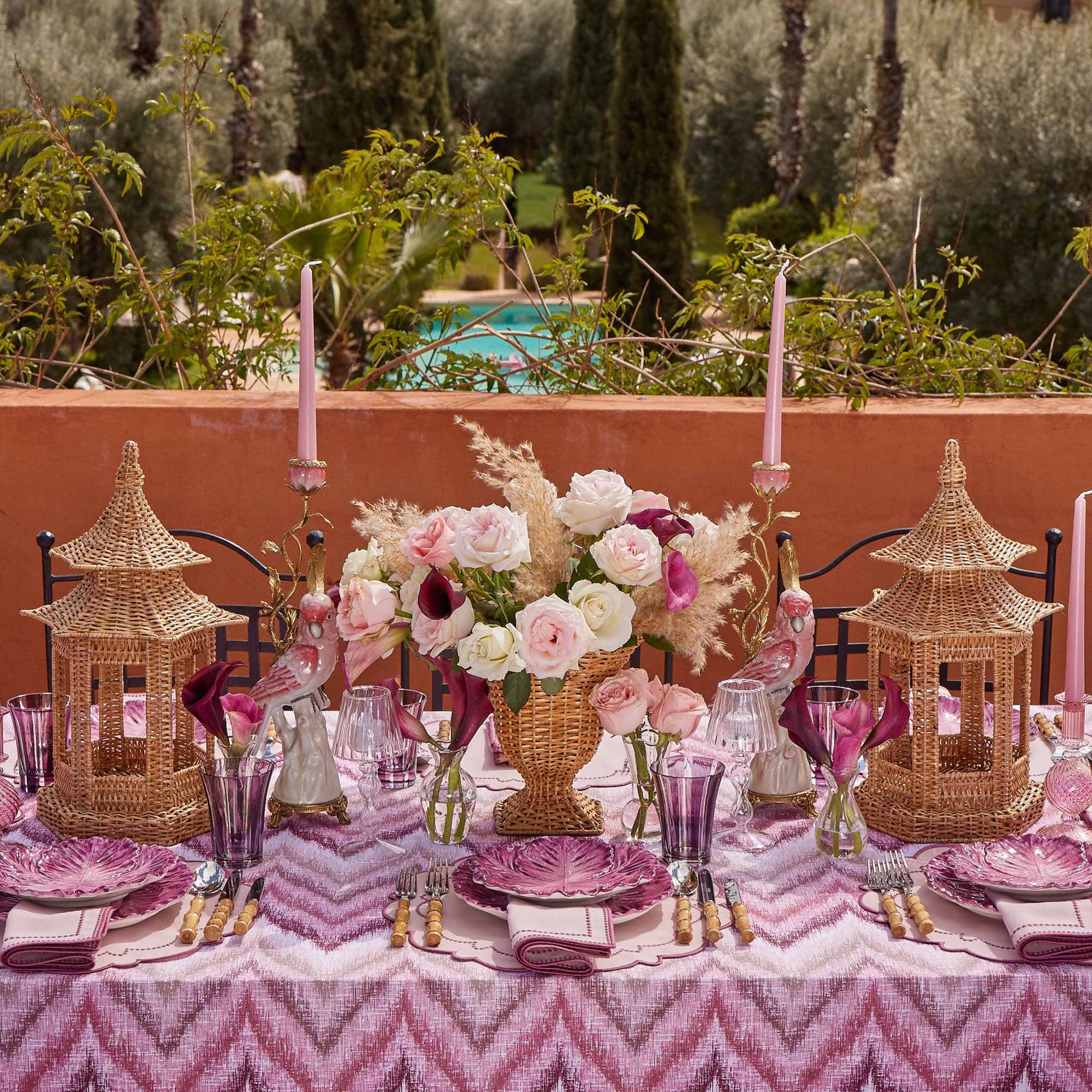 Purple Positano Glasses (Set of 4)