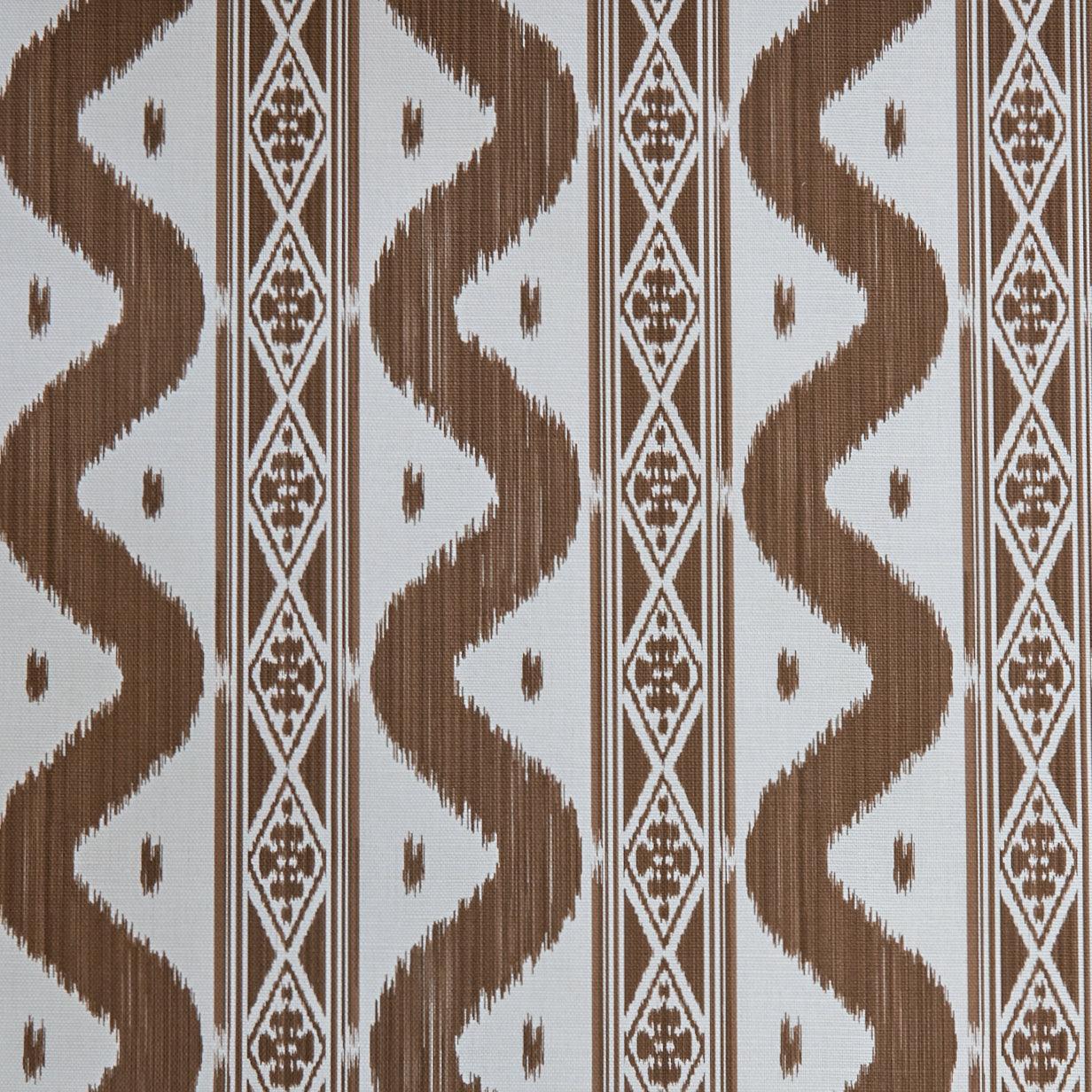 タ*カ様 【STP】刺繍 Martin Shook 70'sヴィンテージ【訳あり Chestnut Brown Ikat Stripe Fabric