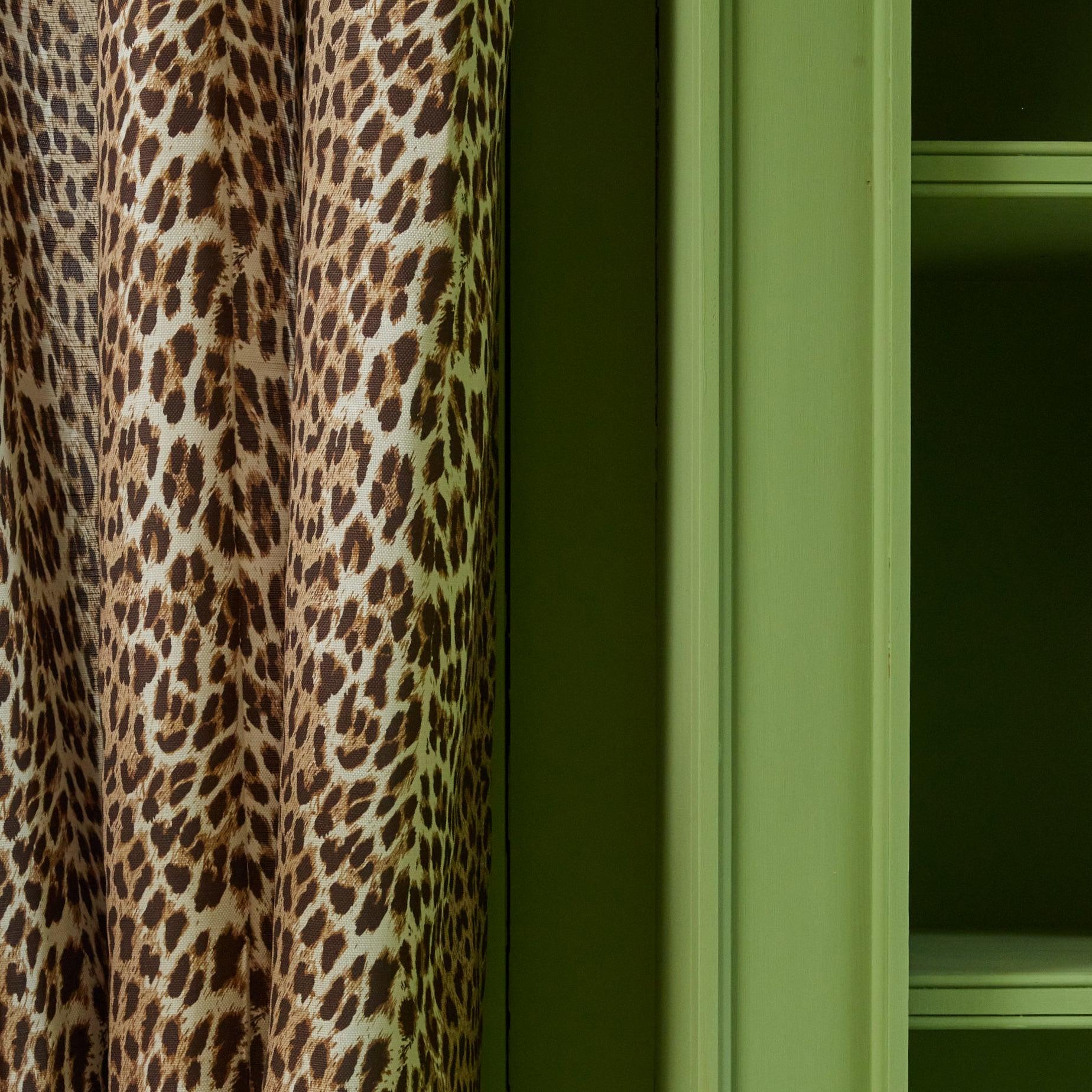 Chestnut Brown Leopard Fabric
