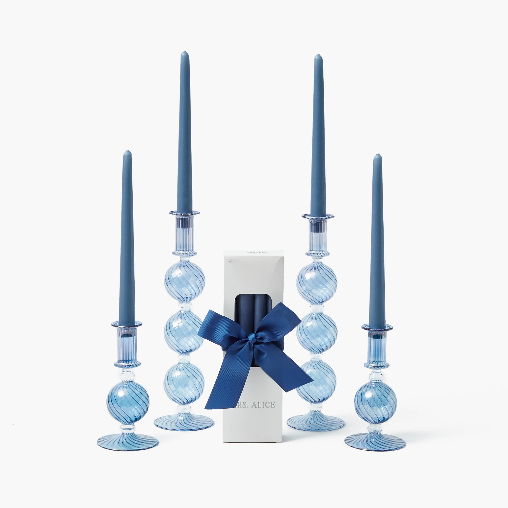 Campbeltown Loch & Ileach セット (クリスタル) Camille Azure Candle Set (Dusty Blue)