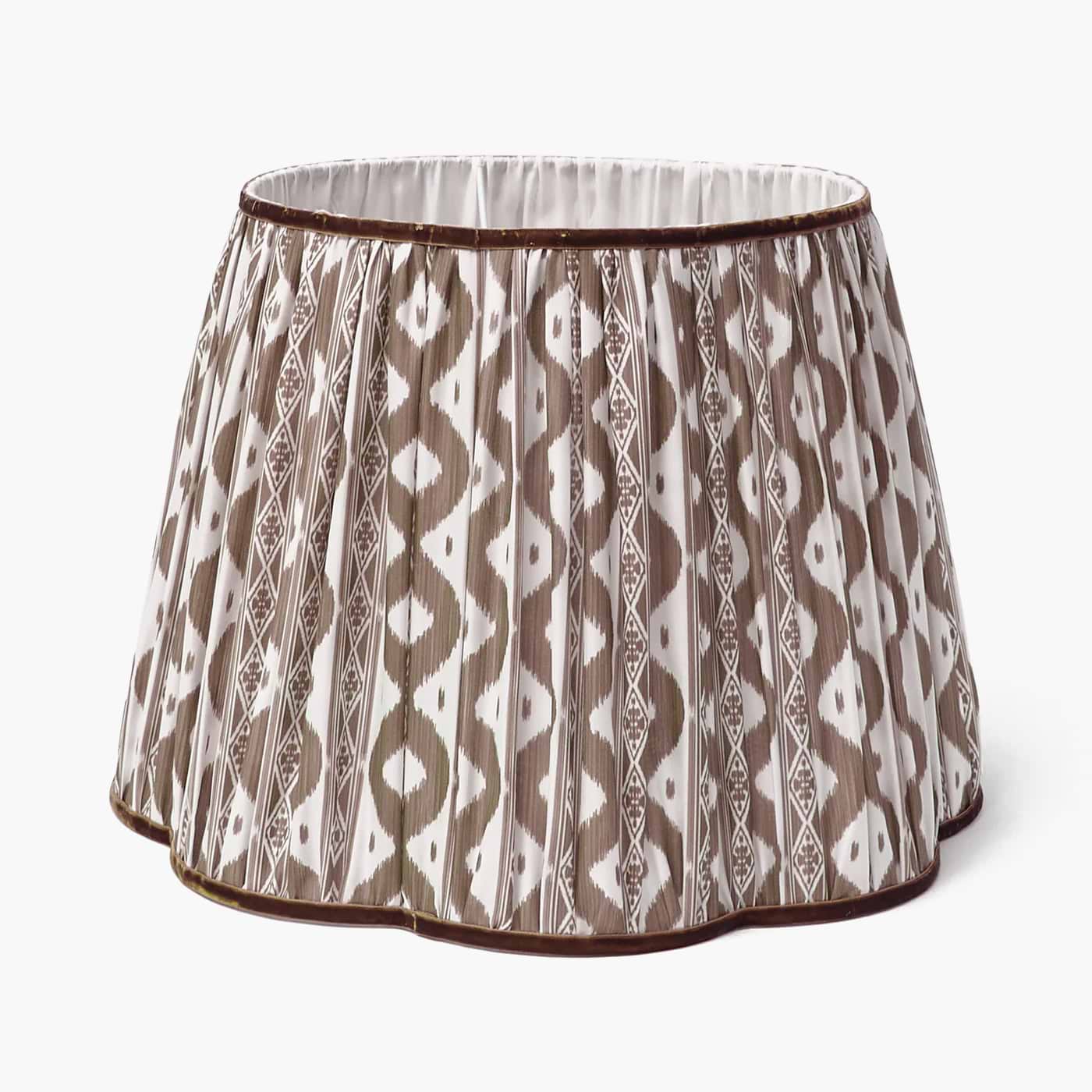 Chocolate Ikat Lampshade (40cm)