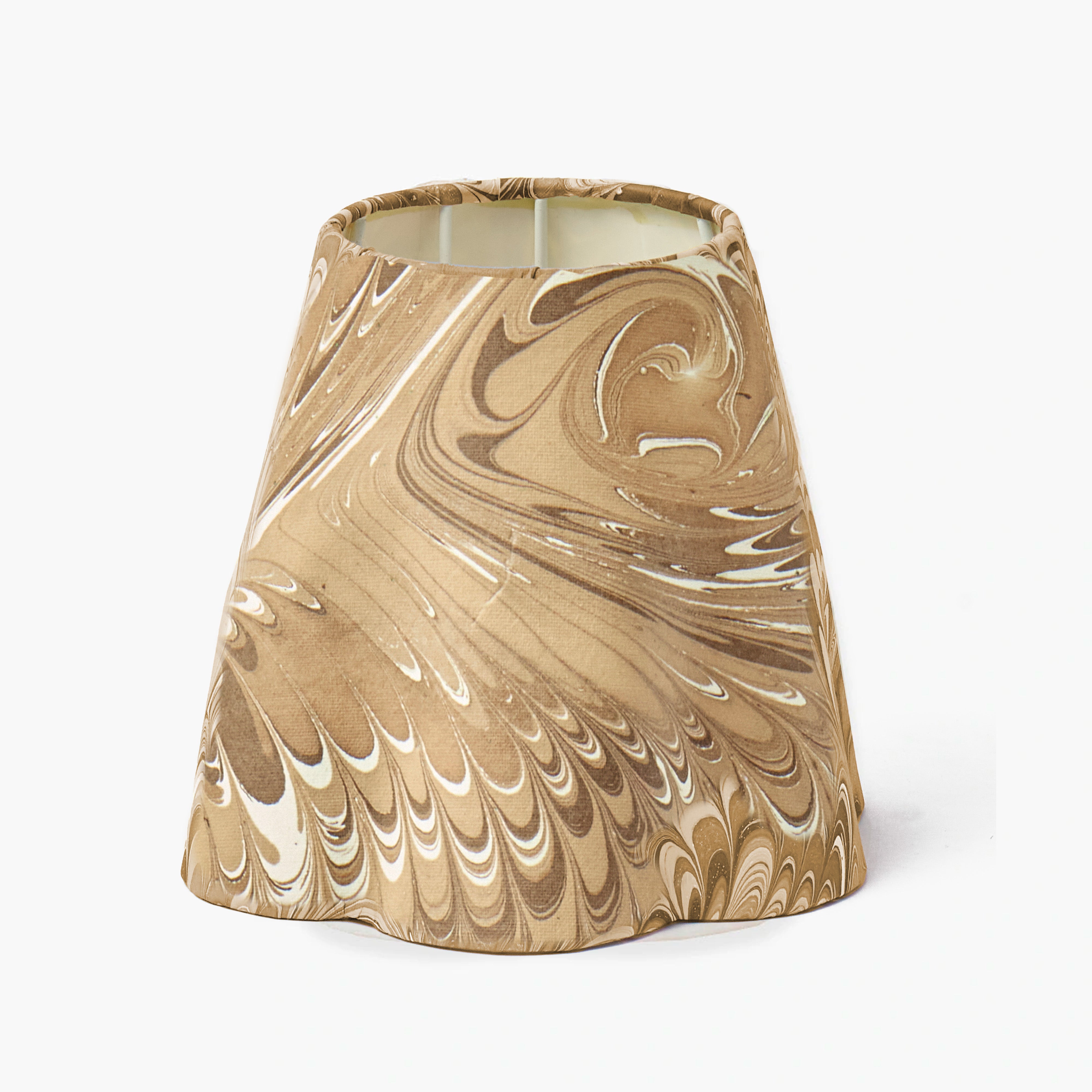 Chocolate Marble Paper Lampshade (18cm)