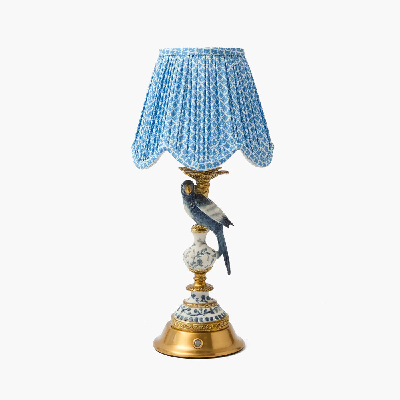 Blue Lotus Deep Scallop Lampshade (18cm)