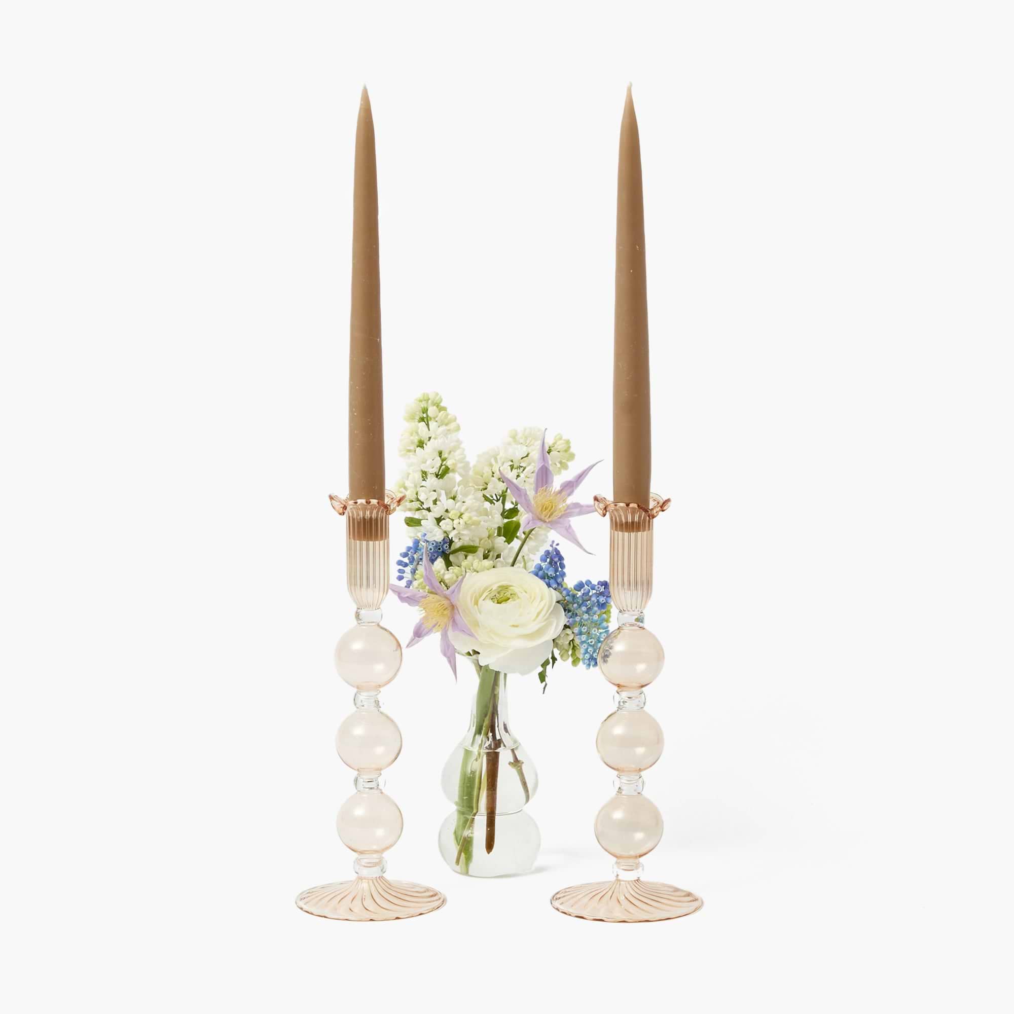 Chestnut Eden Candle Holders (Pair)