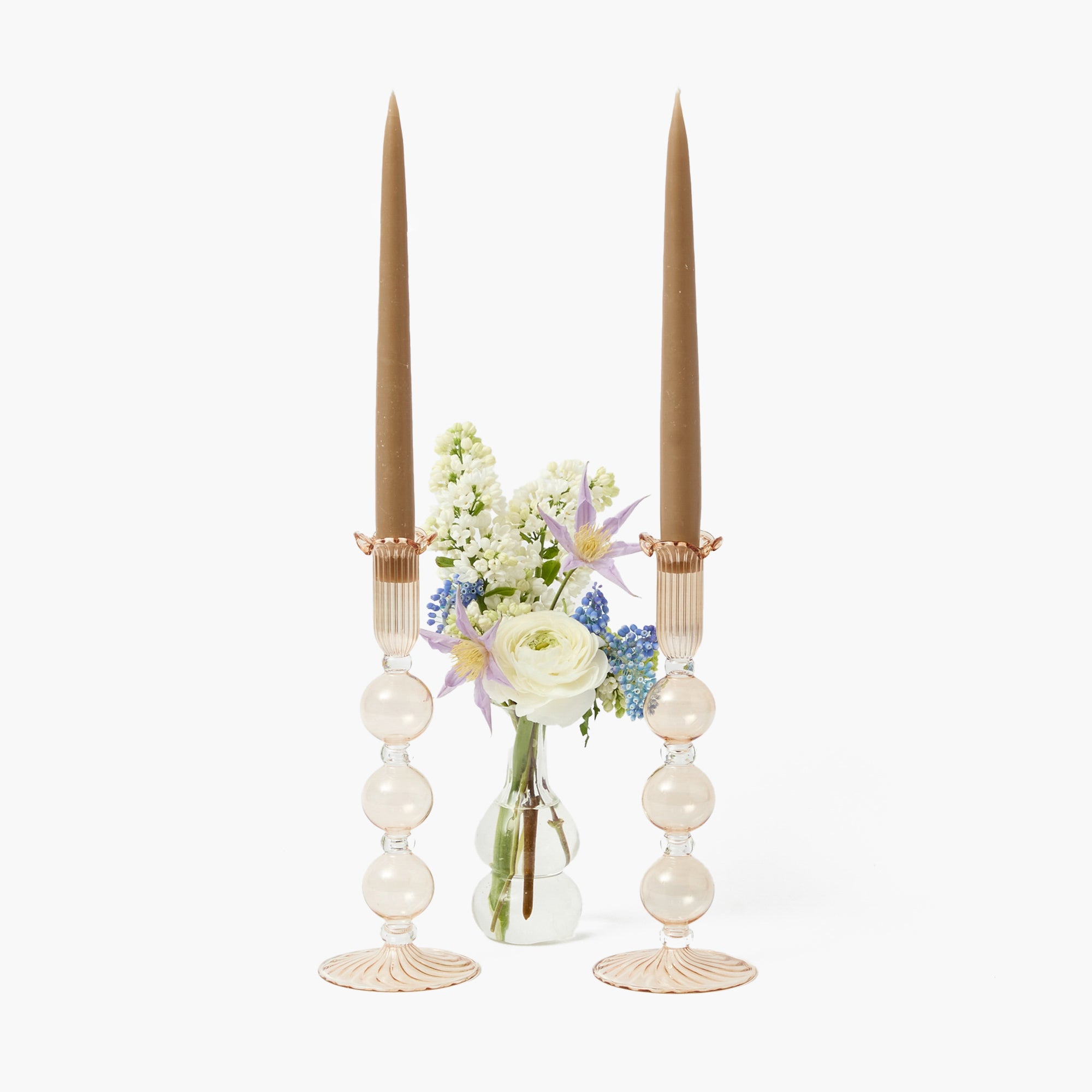 Chestnut Eden Candle Holders (Pair)