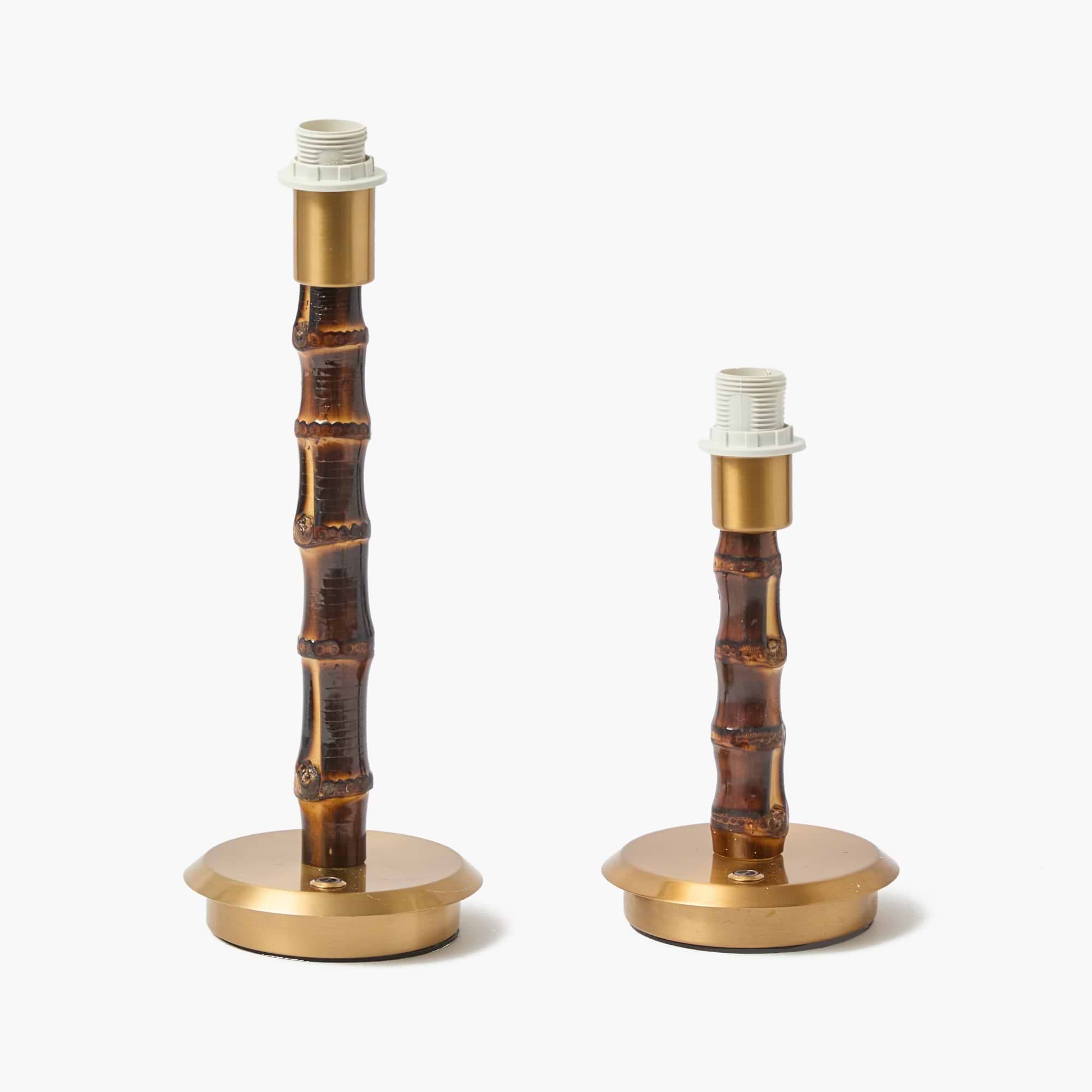 Burnt Bamboo Short Rechargeable Lamp