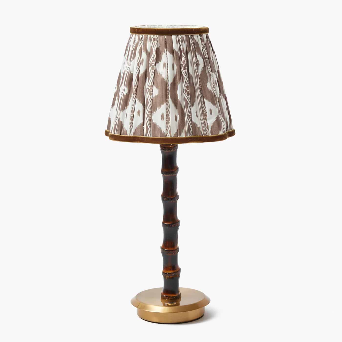 Chocolate Ikat Lampshade (18cm)