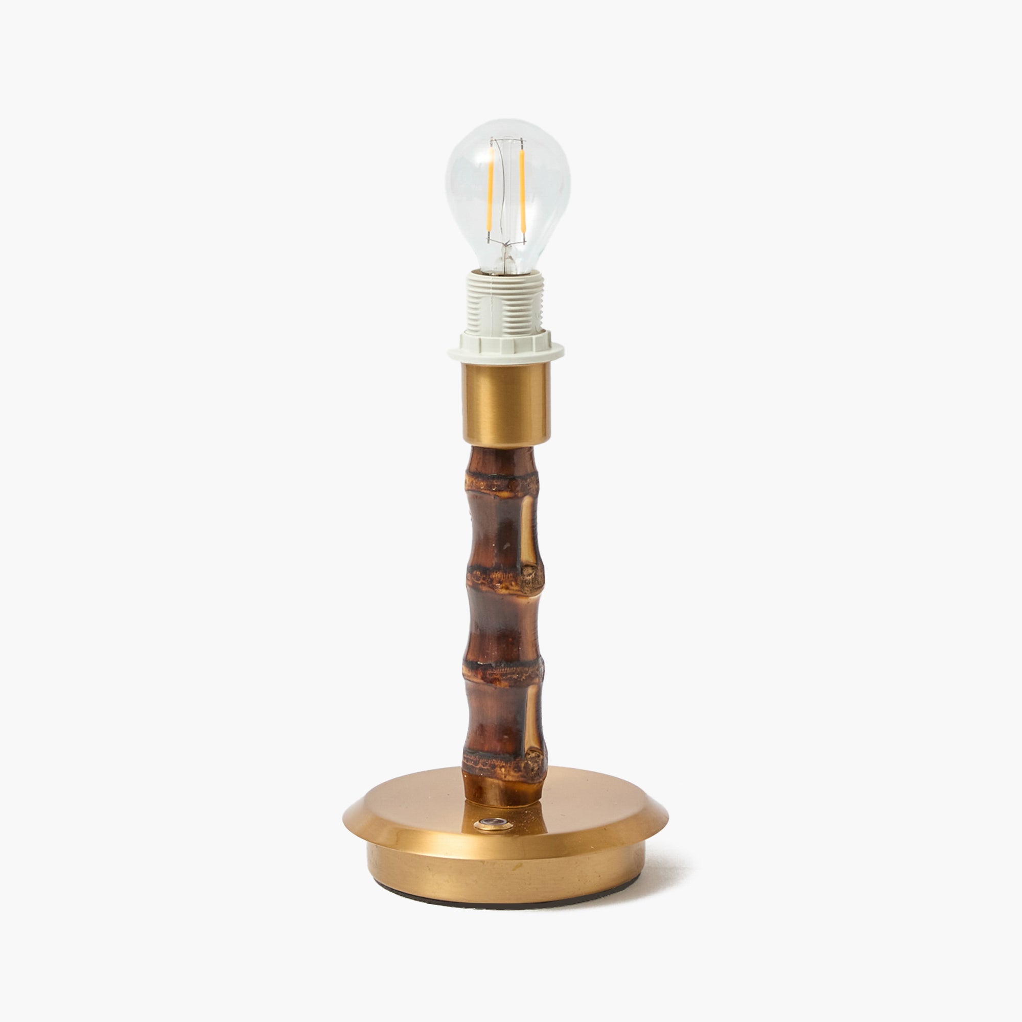 Burnt Bamboo Short Rechargeable Lamp