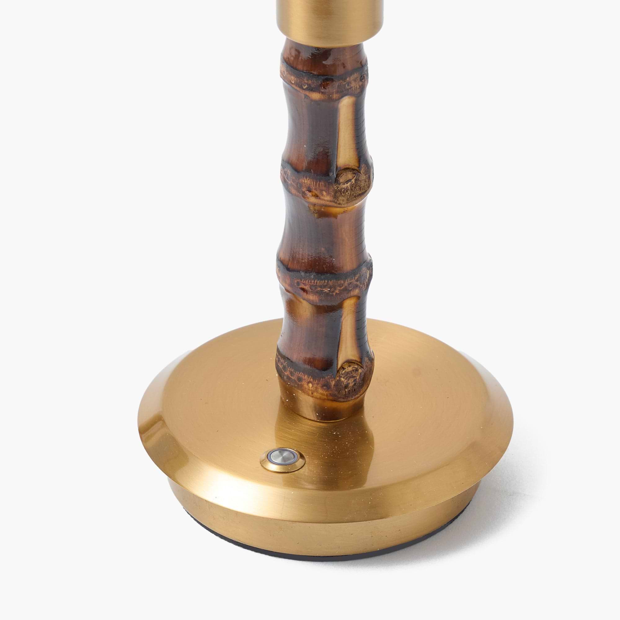 Burnt Bamboo Short Rechargeable Lamp