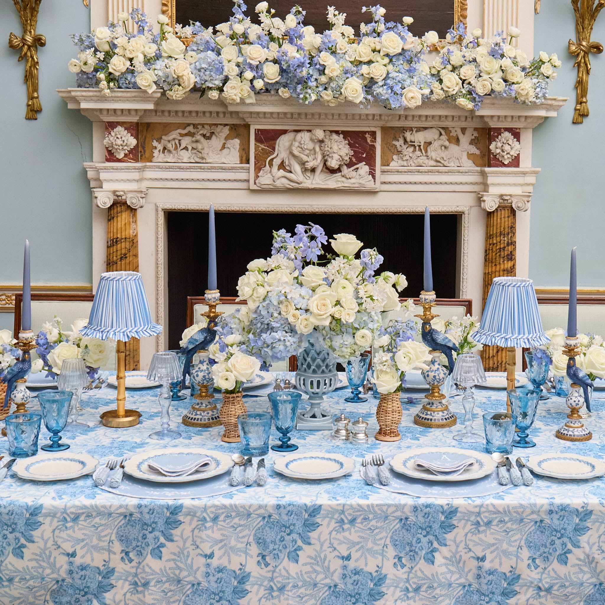 Blue Lady Isabella's Garden Tablecloth