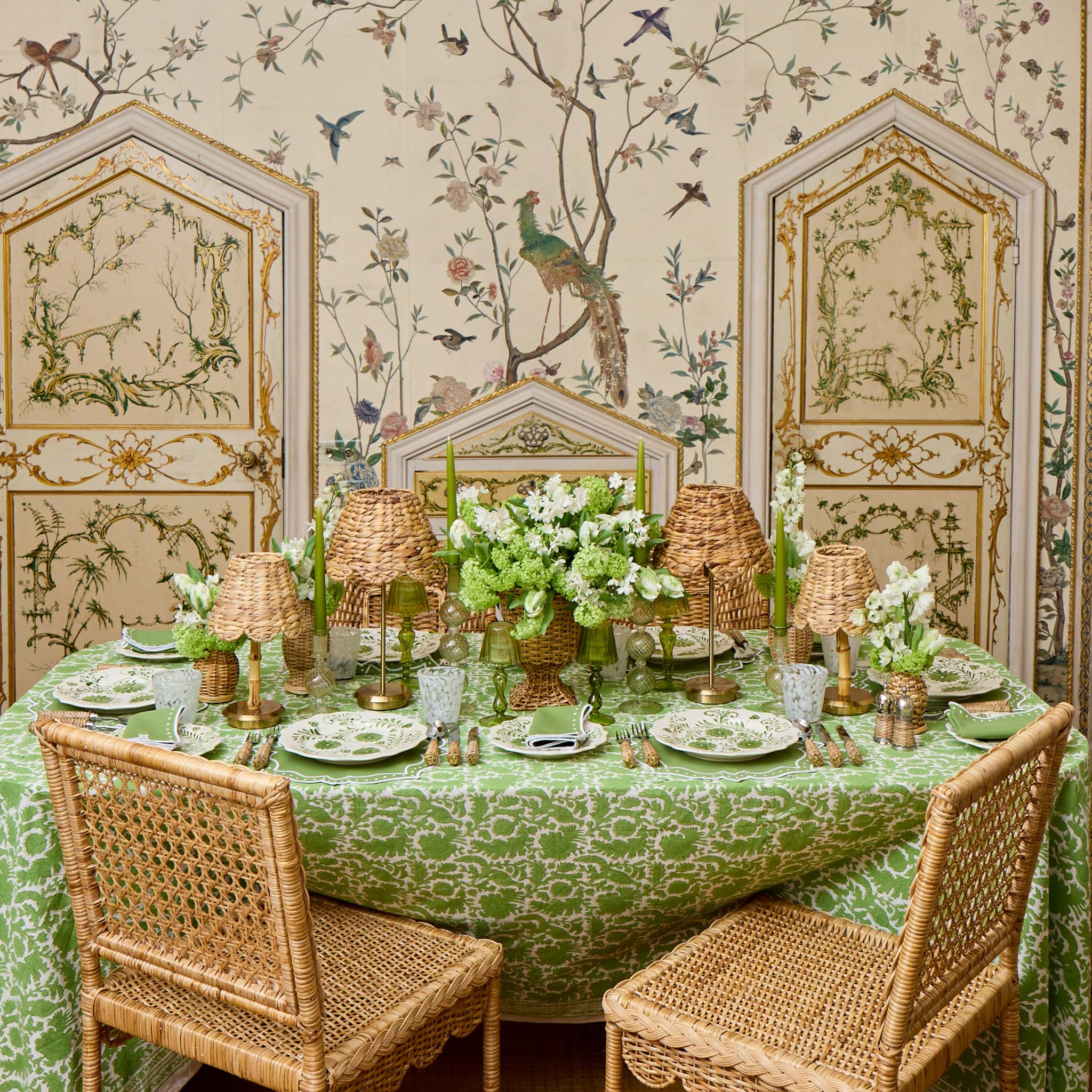 Green Celestria Napkins (Set of 4)