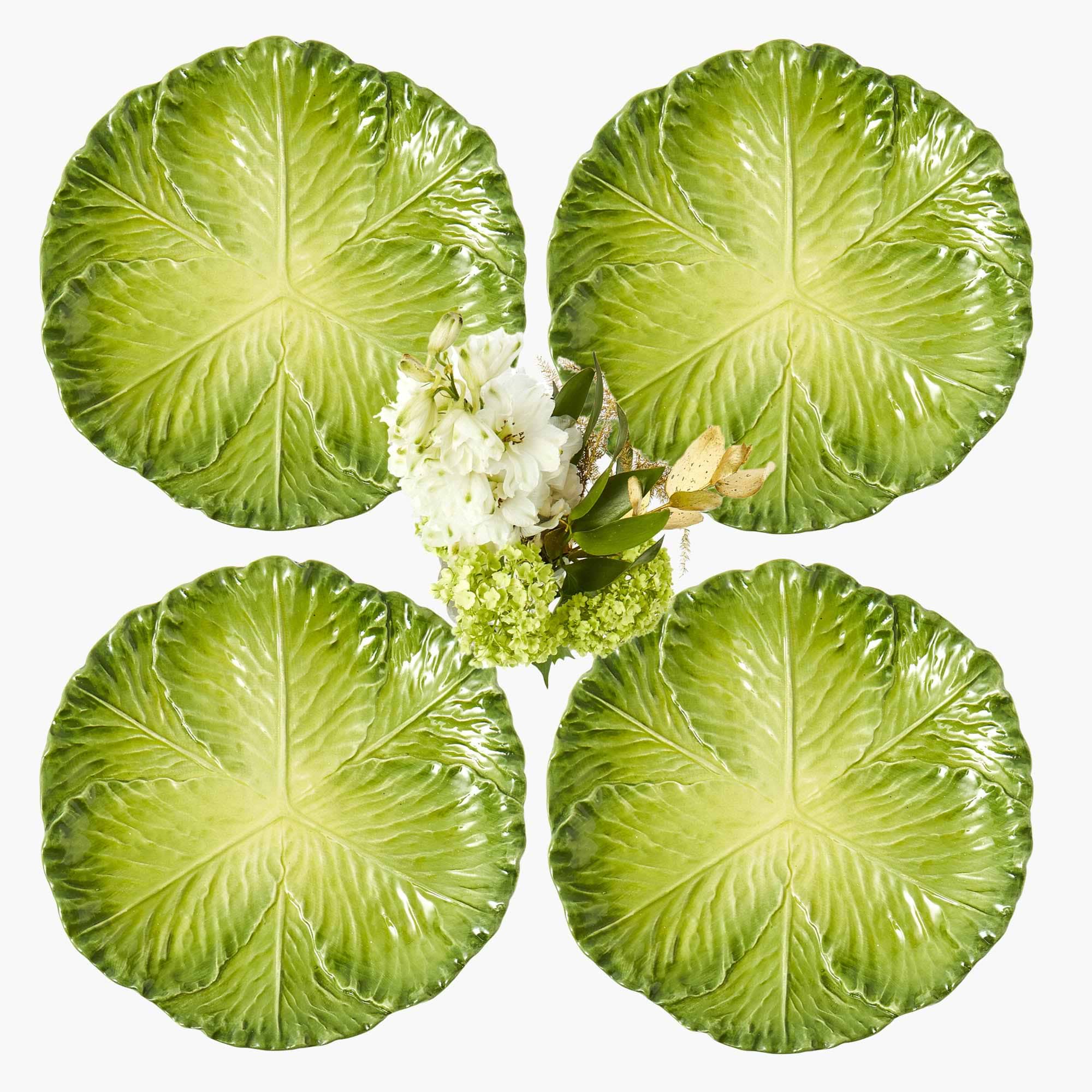 Cabbage Dinner Plates by Mrs. Alice