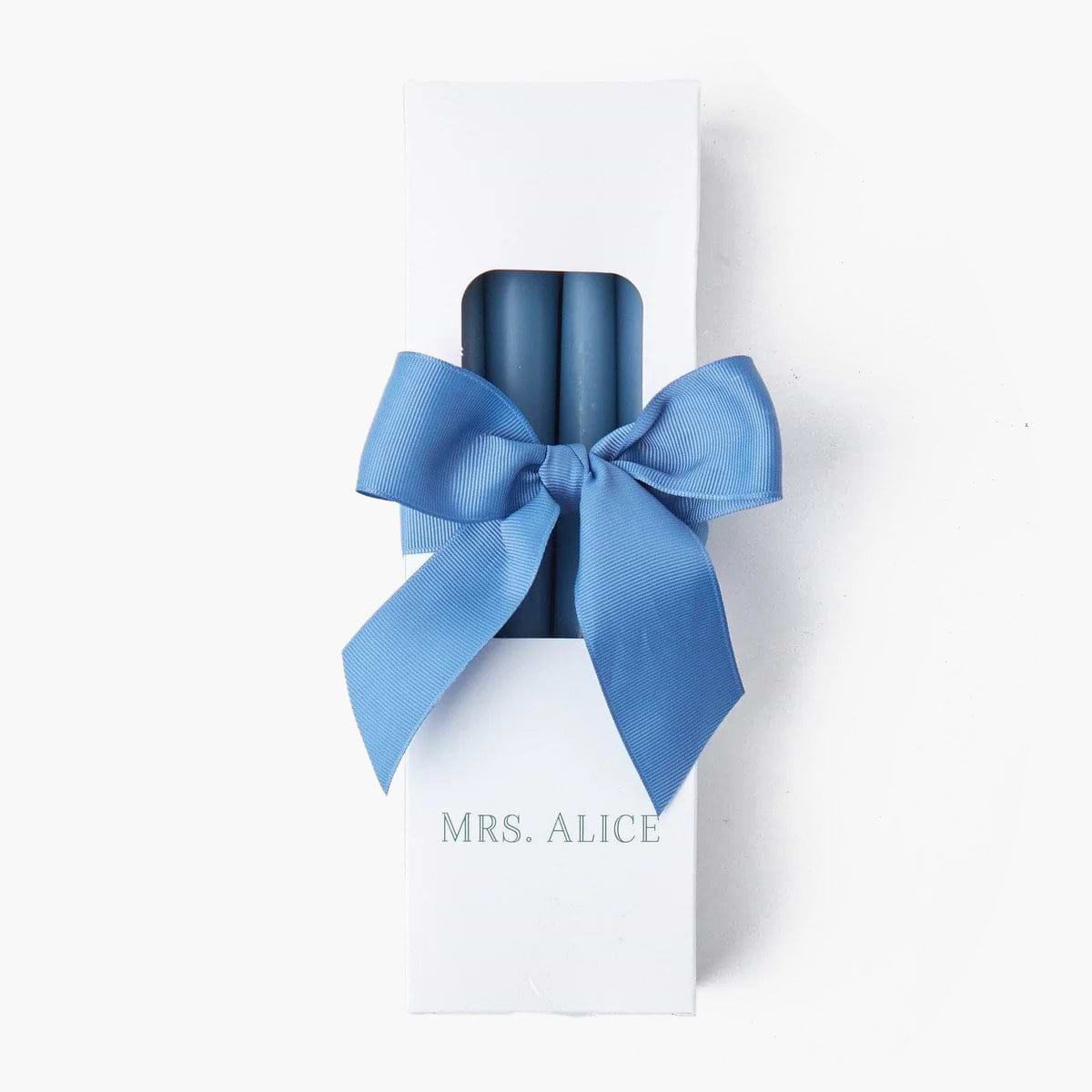 Dusty Blue Candles (Set of 8)
