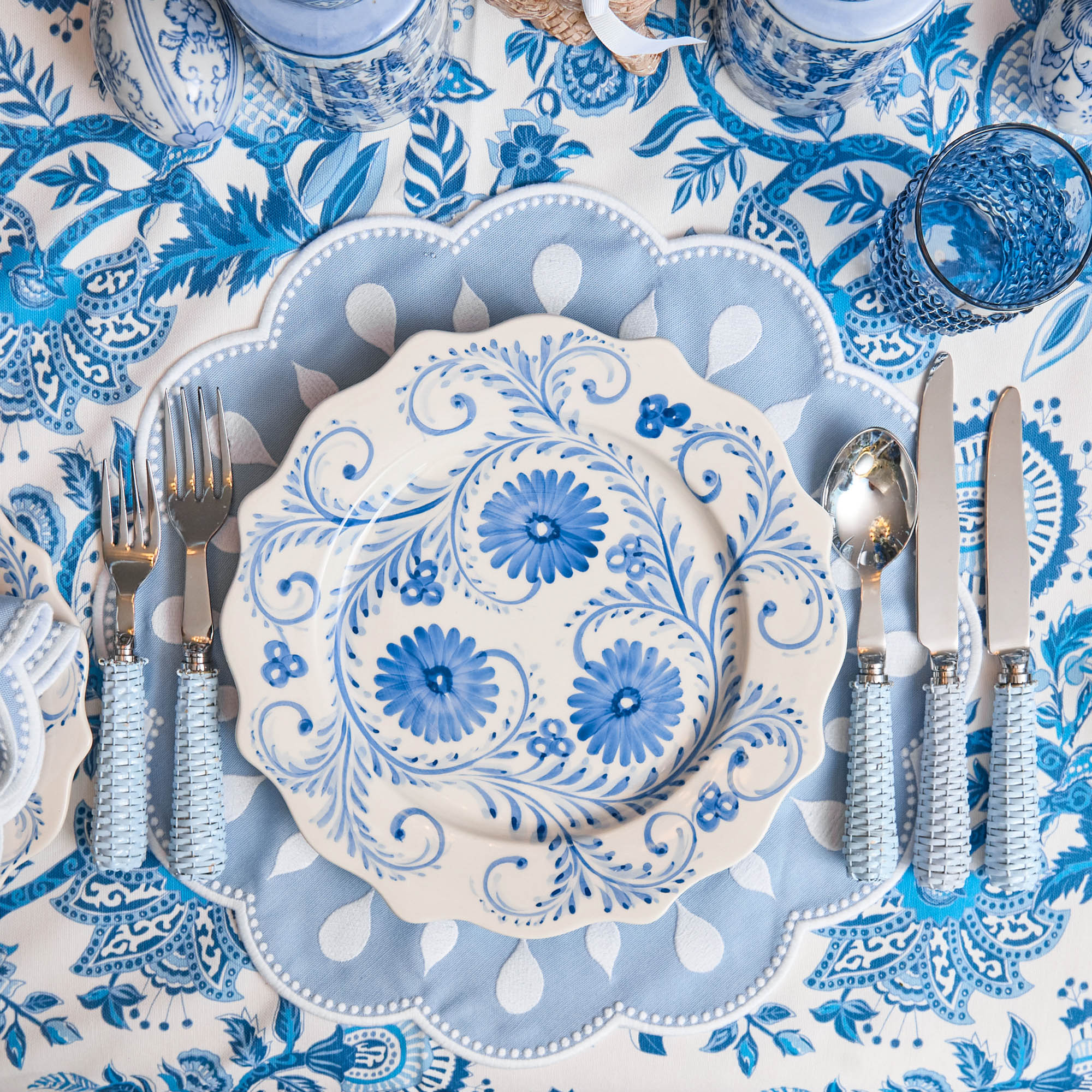 Bettina Blue & White Placemats (Set of 4)