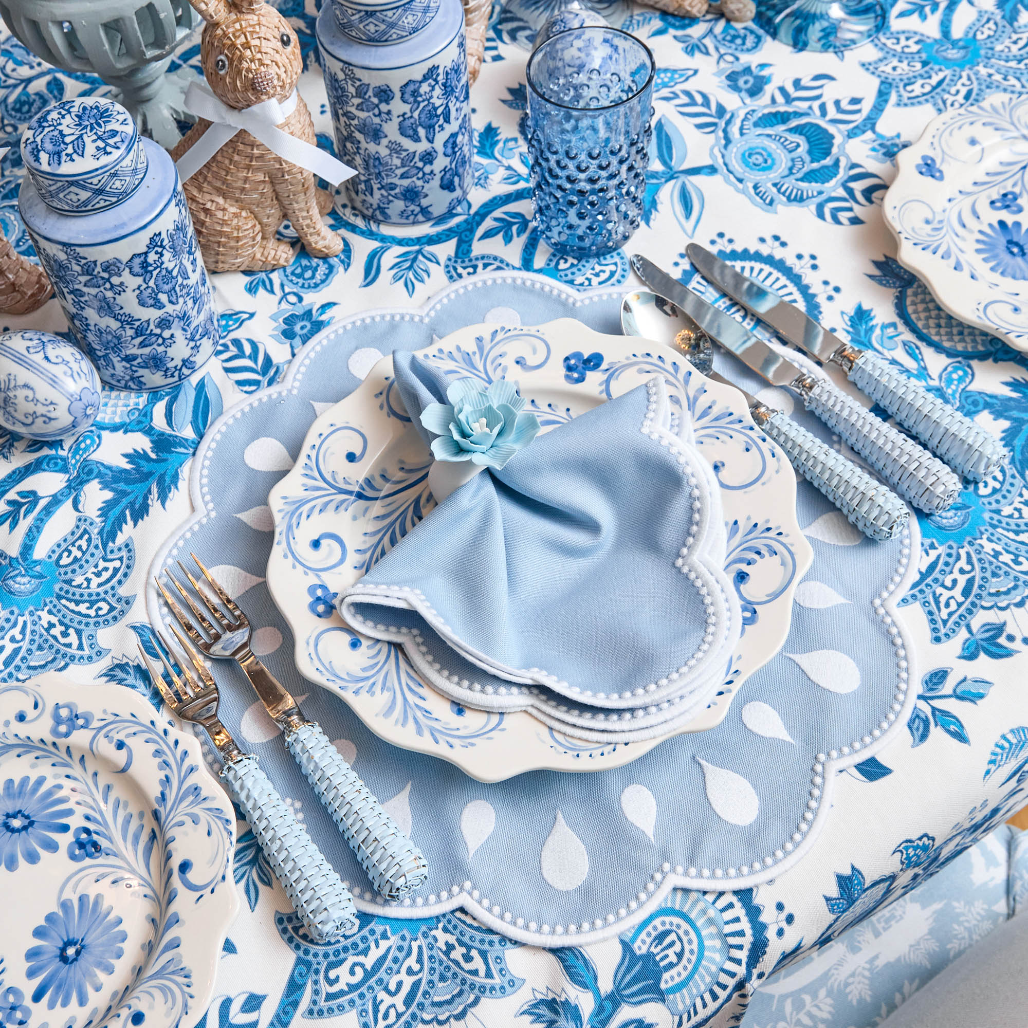 Bettina Blue & White Placemats (Set of 4)