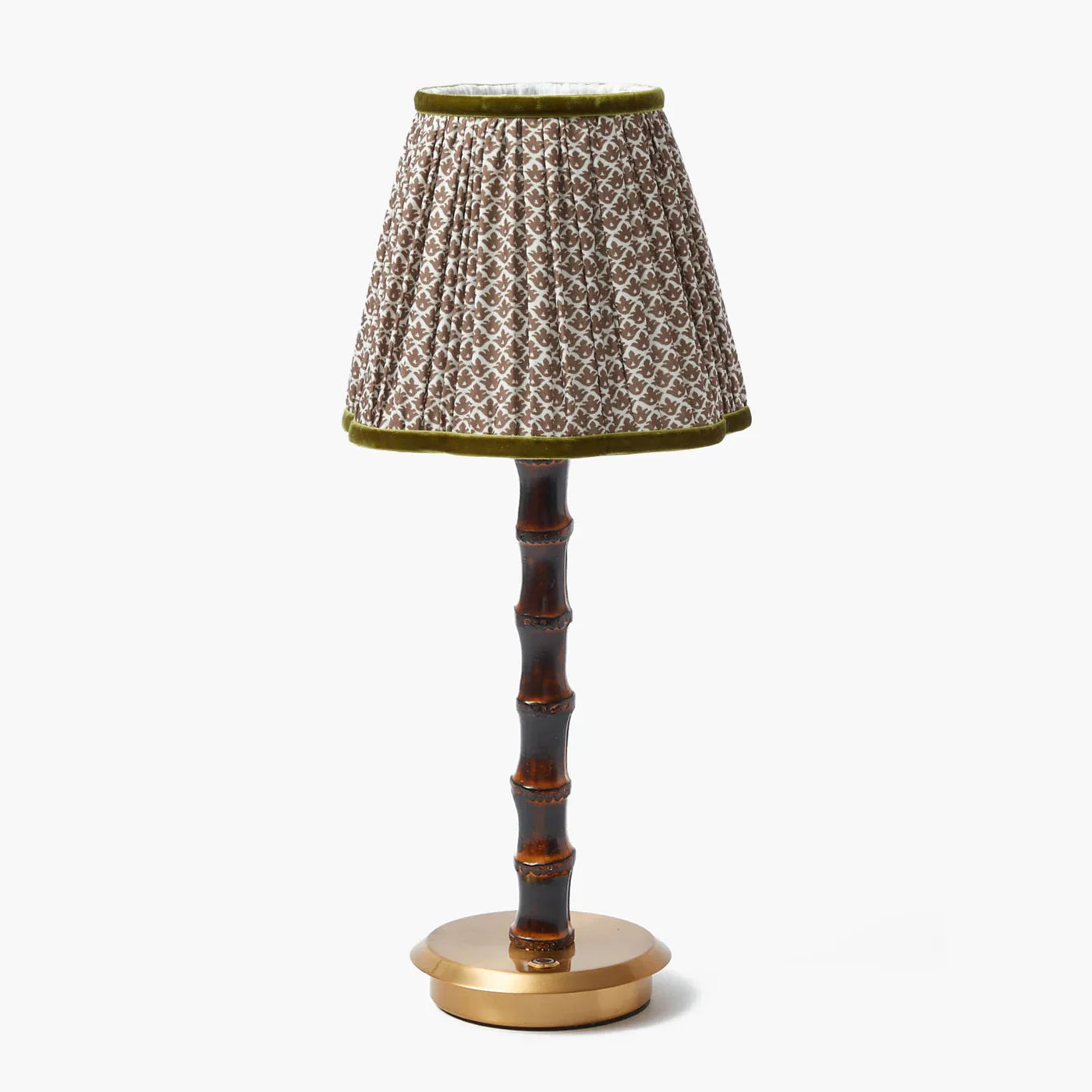 Chocolate & Olive Lotus Lampshade (18cm)
