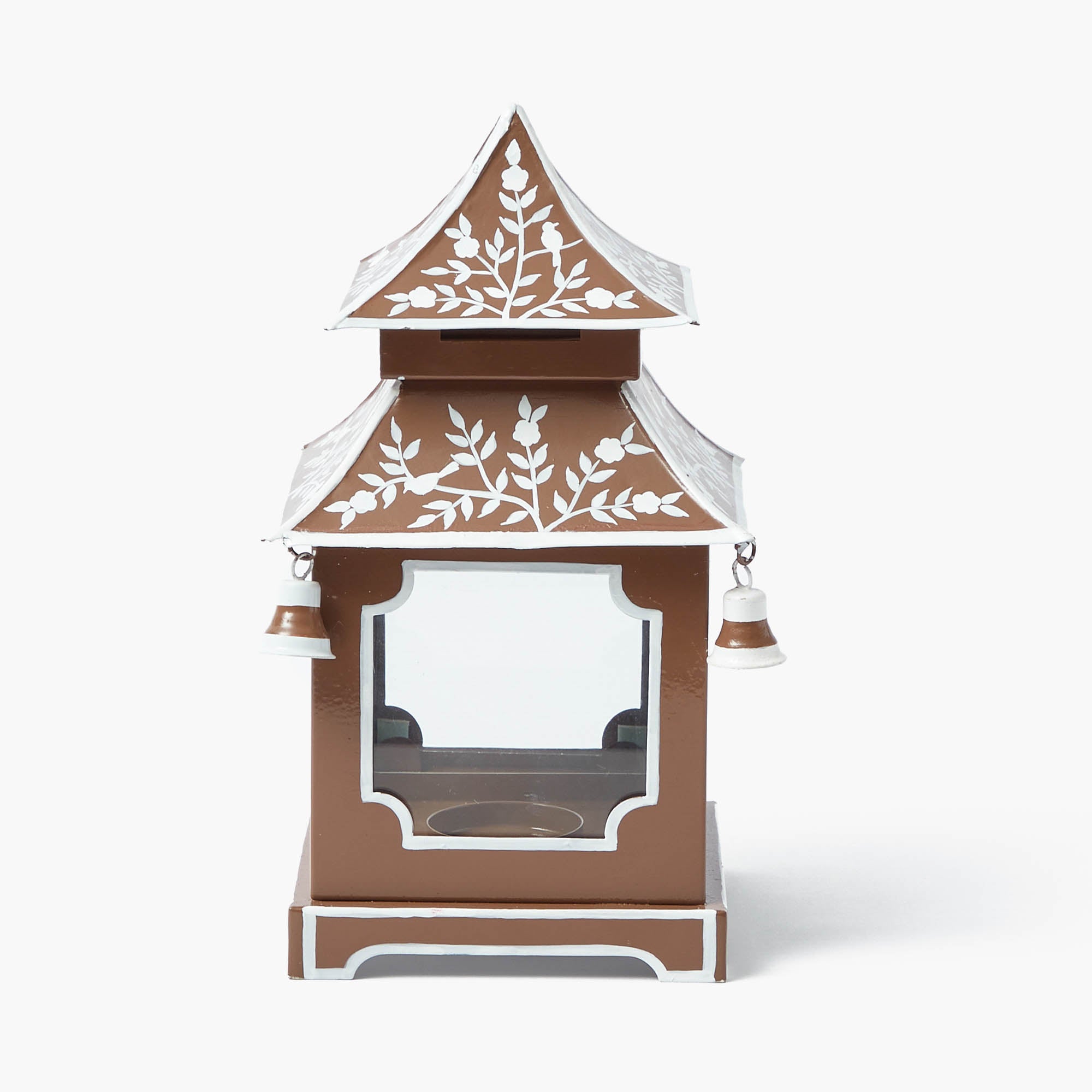 Chocolate  Chinoiserie Pagoda Lantern