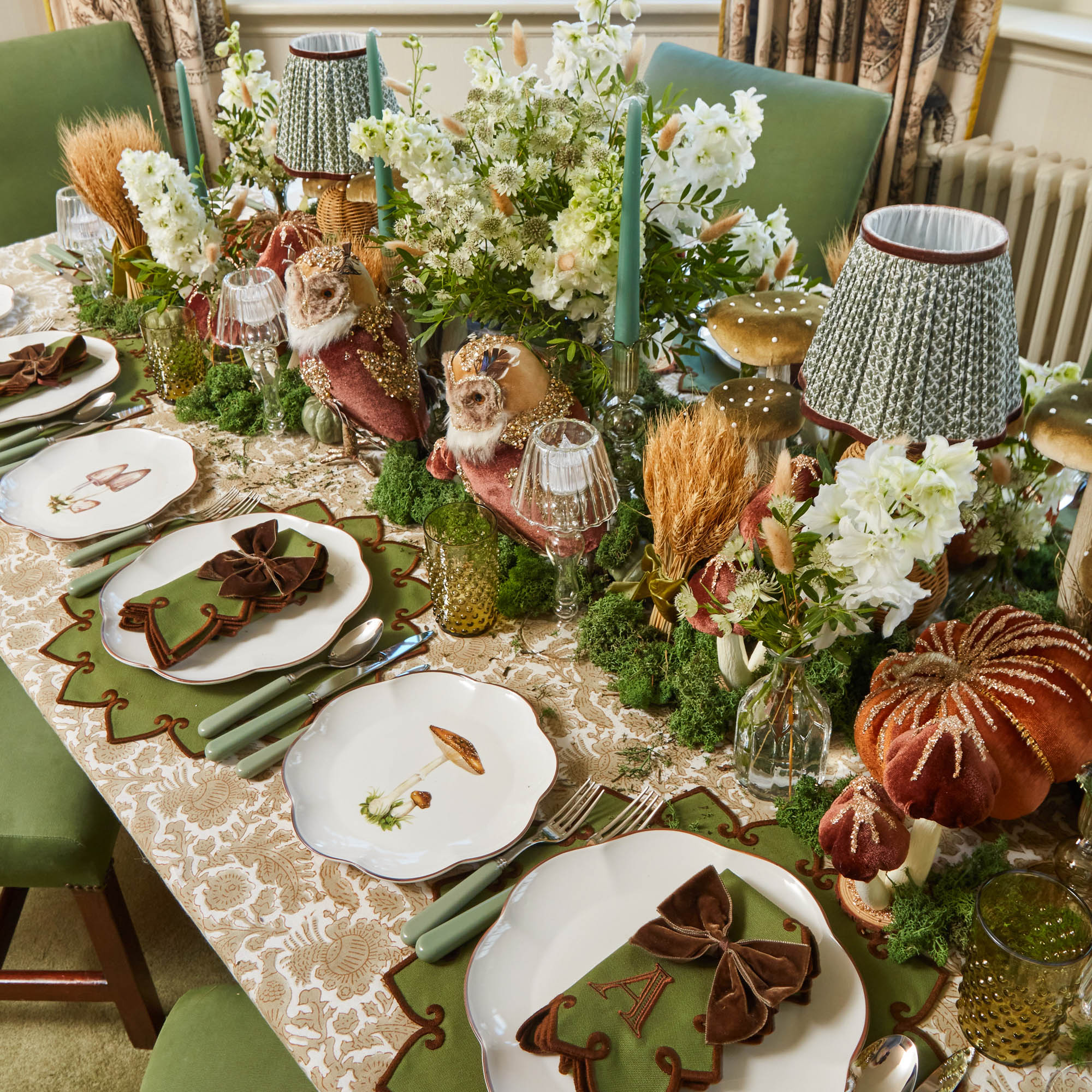 Putty Pheasant Tablecloth