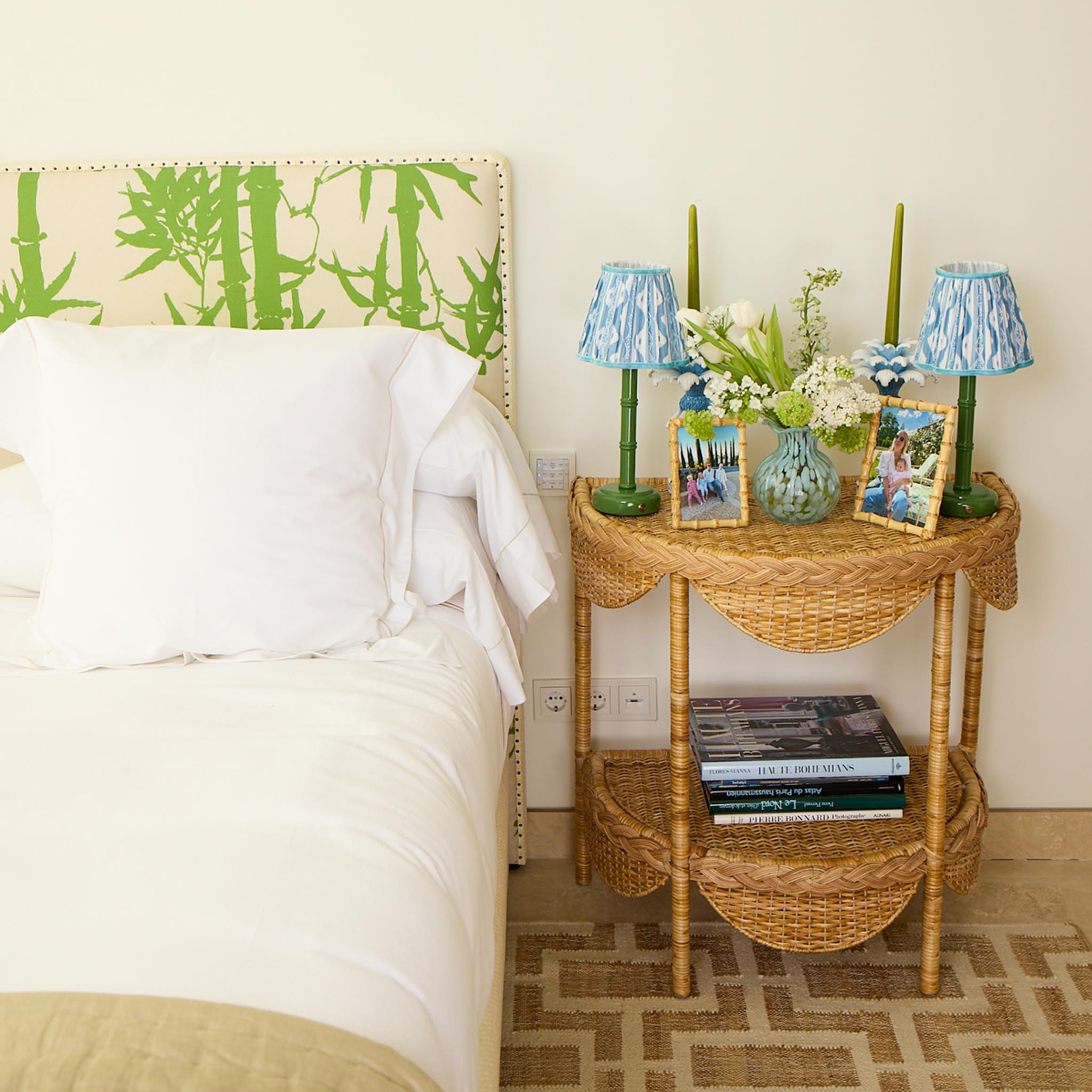 Aria Rattan Braided Side Table