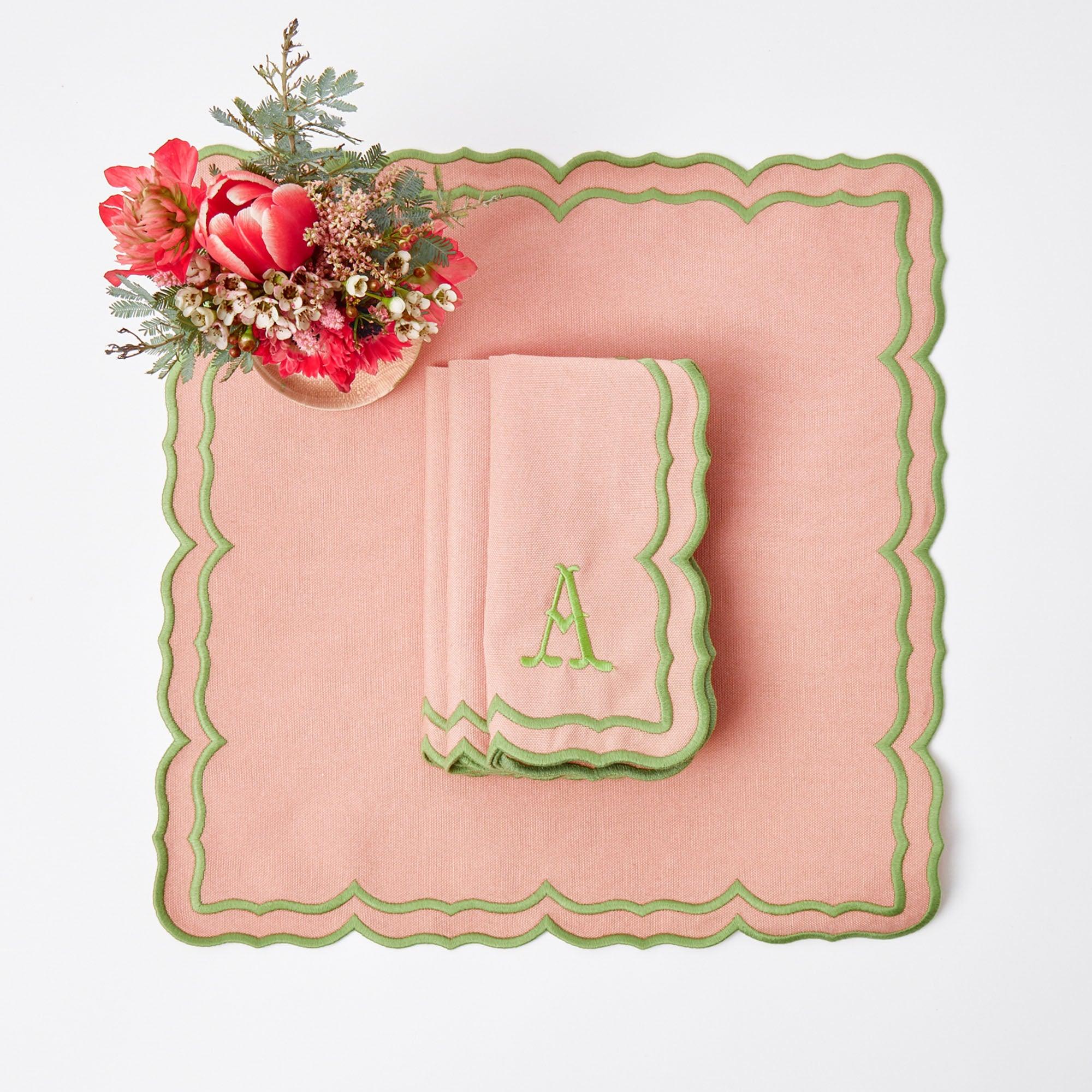 Pink Fleur Napkins (Set of 4)