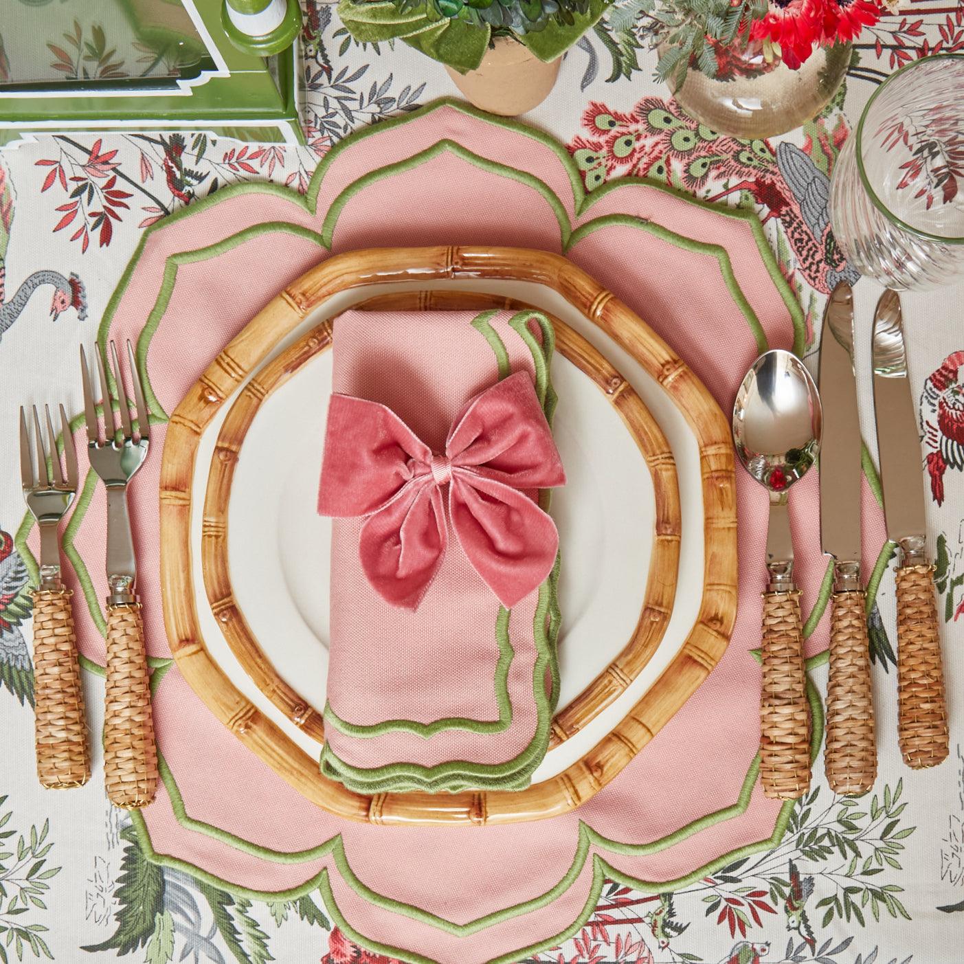 Pink Fleur Napkins (Set of 4)