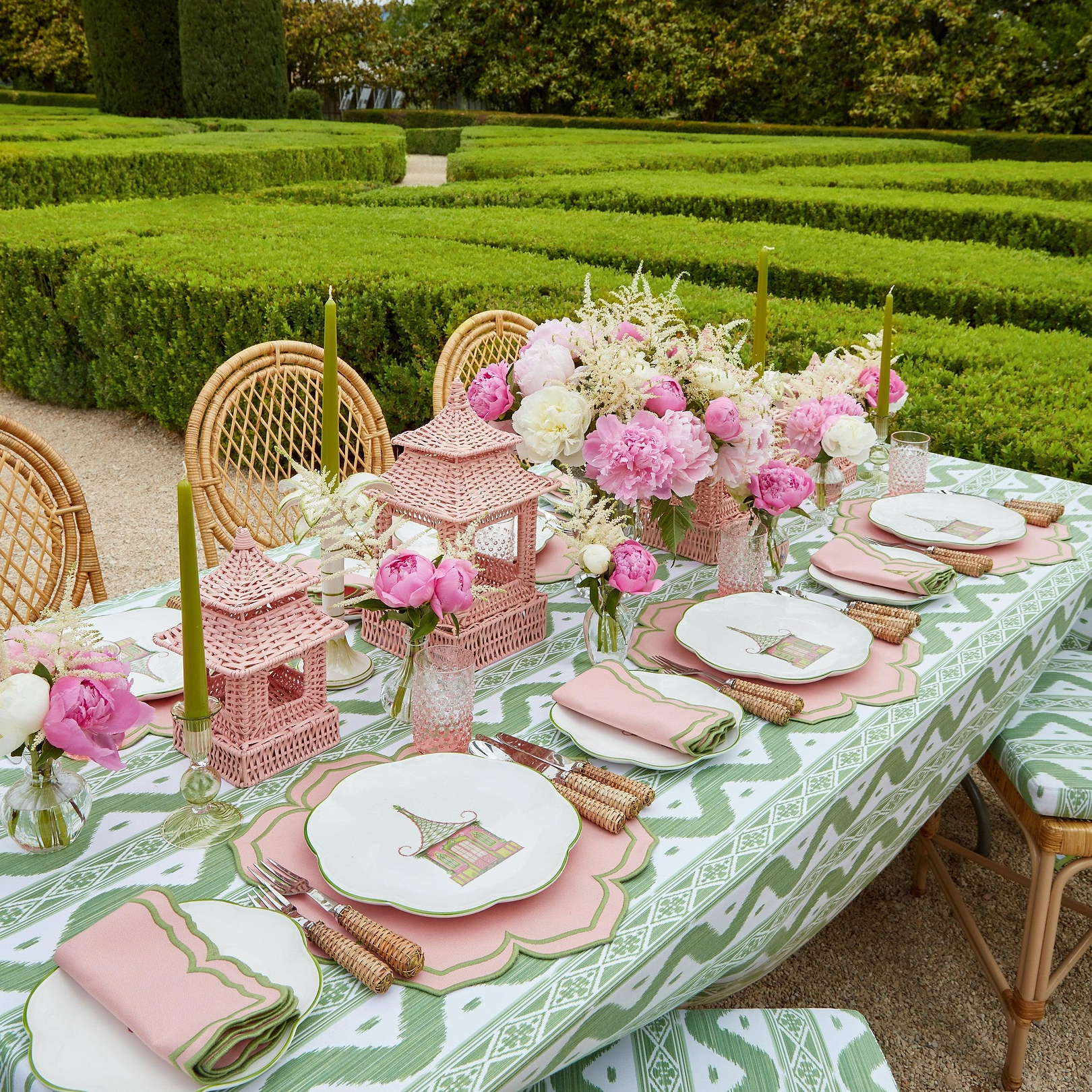 Pink Fleur Placemats (Set of 4)