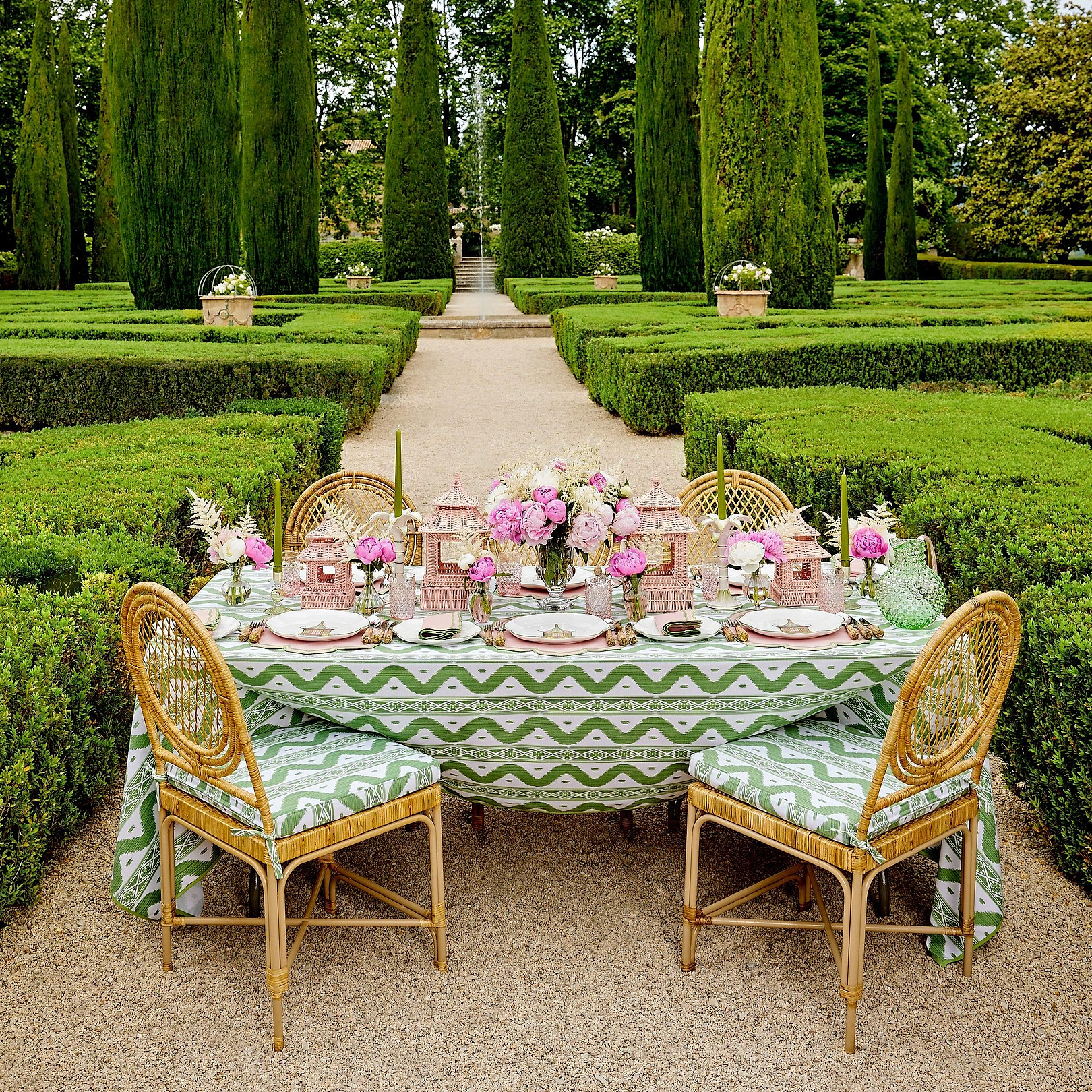 Pink Fleur Placemats (Set of 4)
