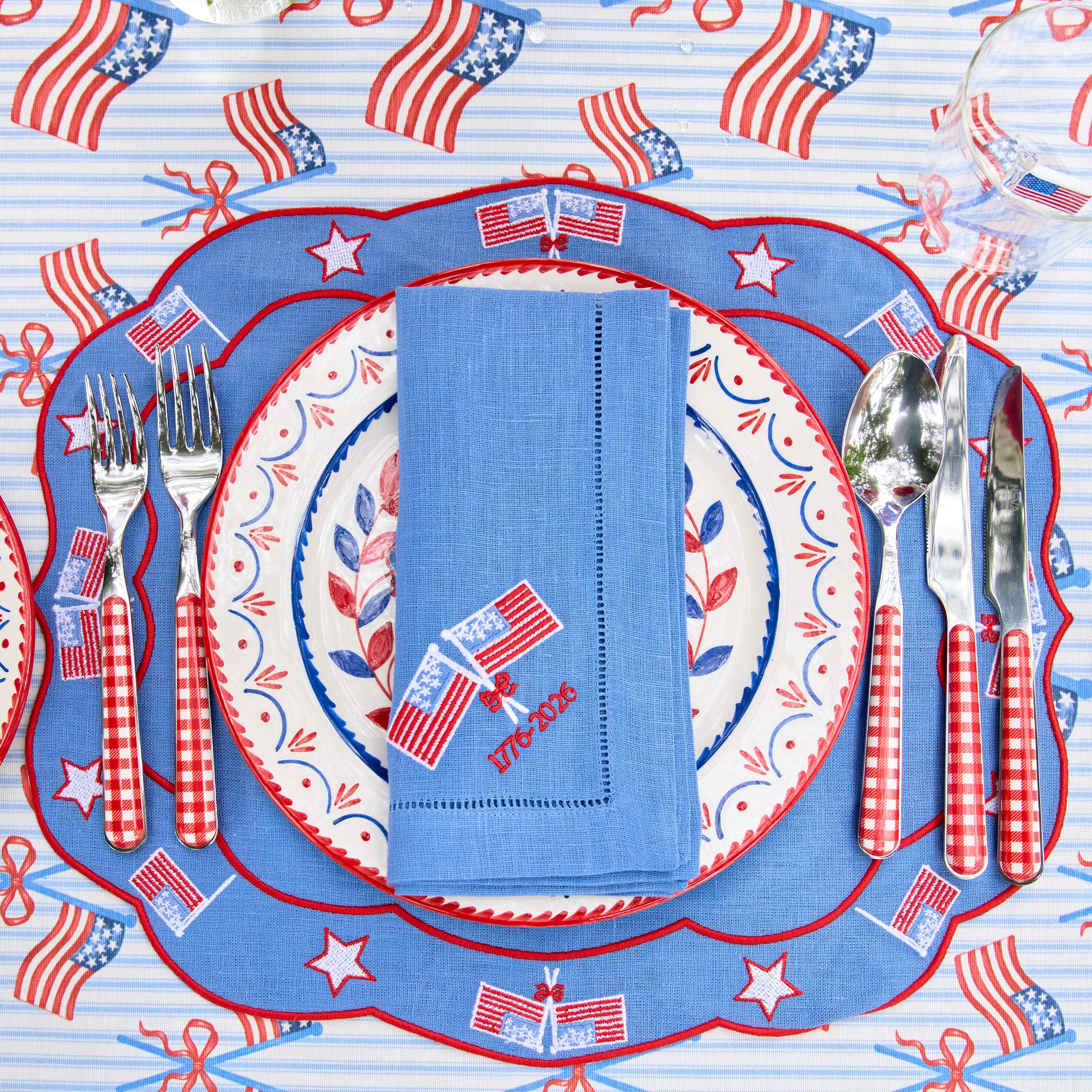 Red Gingham Cutlery (5 Piece)