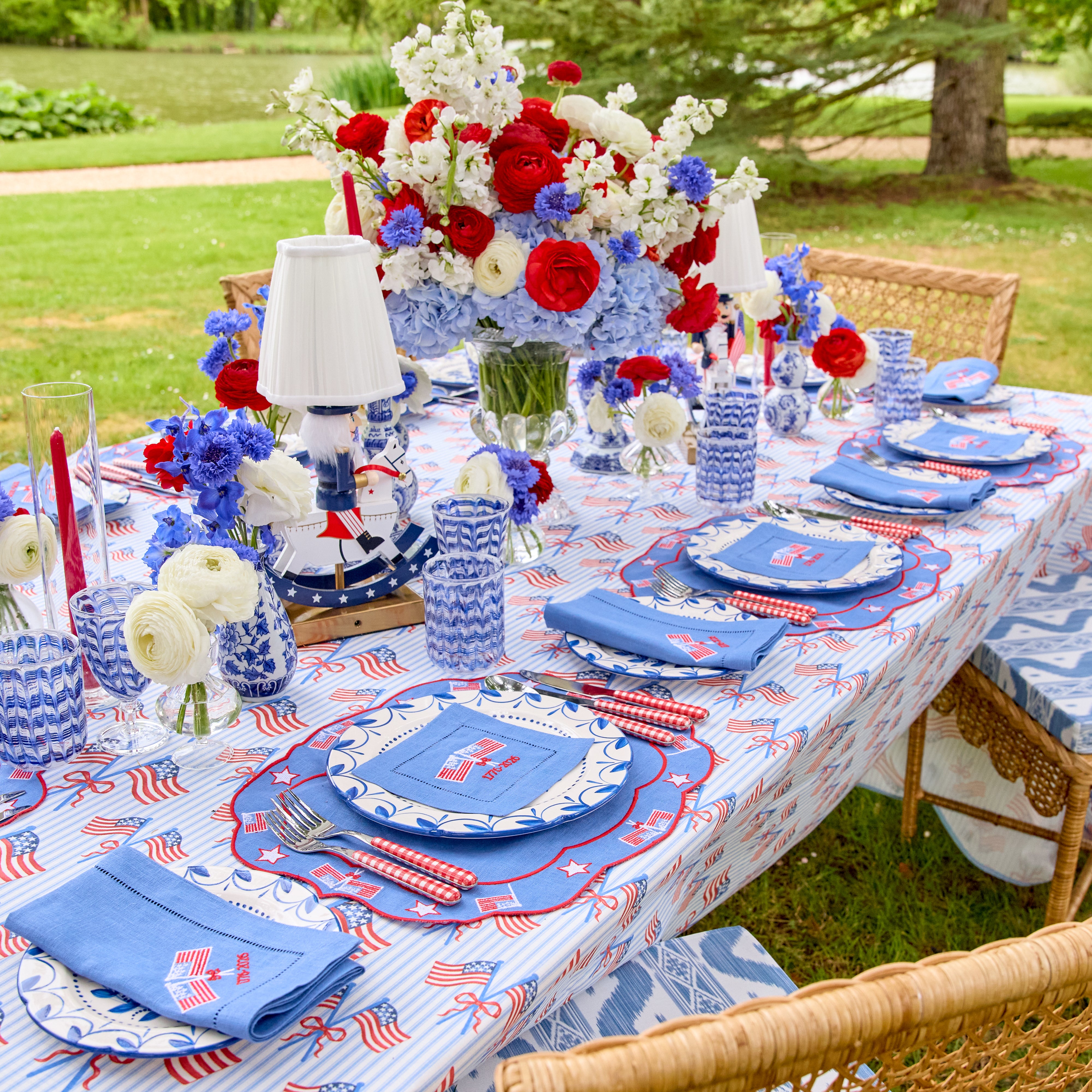 Fourth of July Cocktail Napkins (Set of 4)