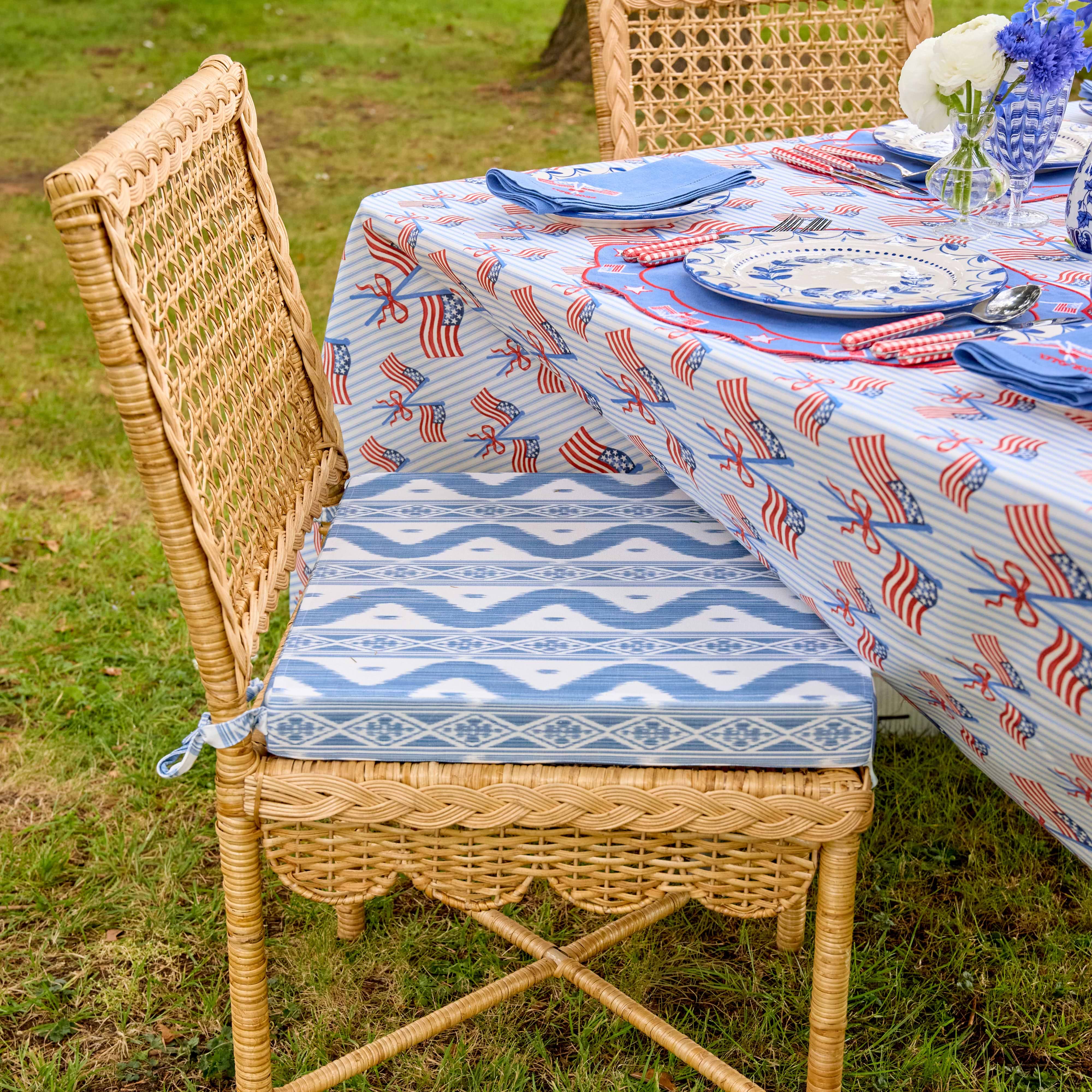 Bettina Scalloped Rattan Chair