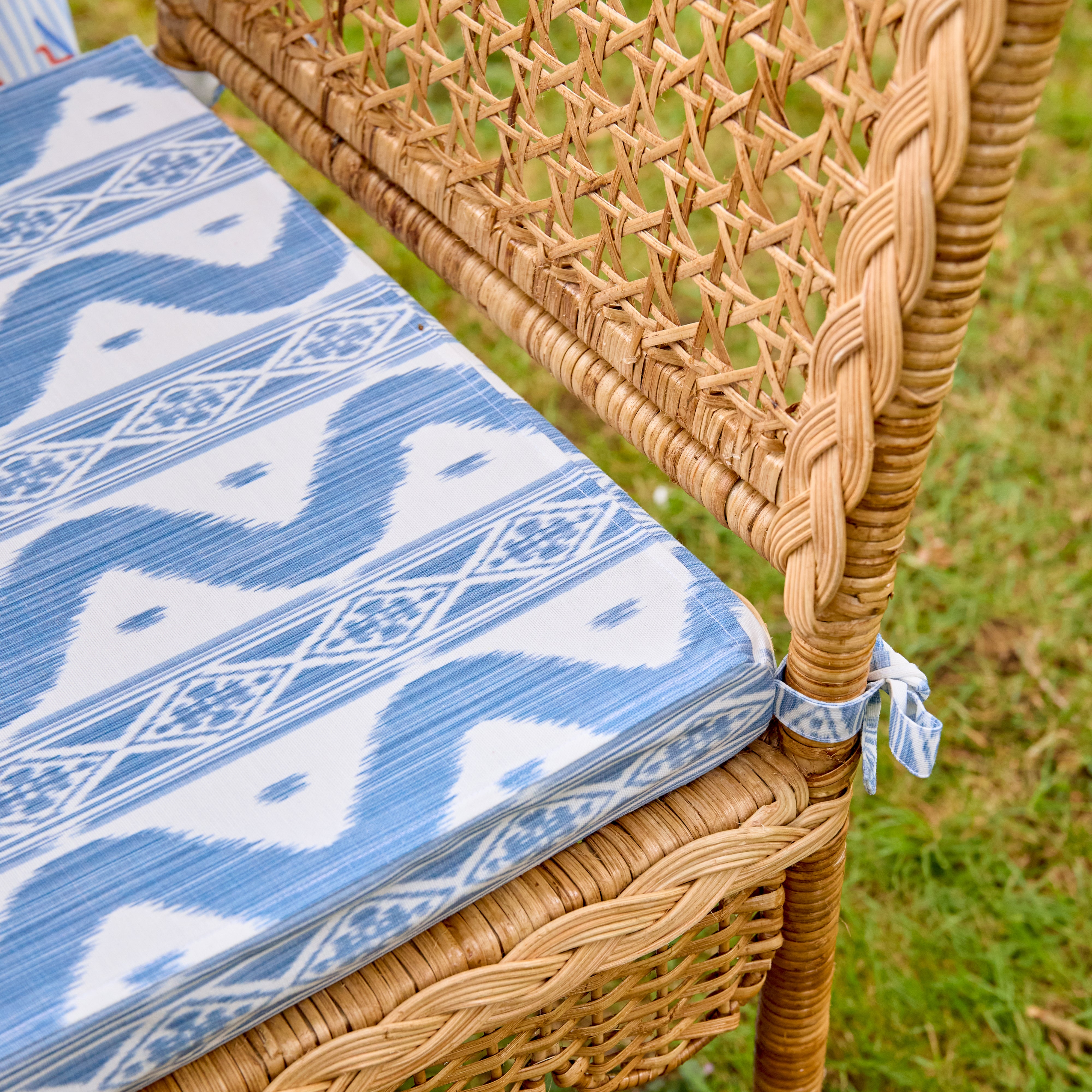 Bettina Scalloped Rattan Chair