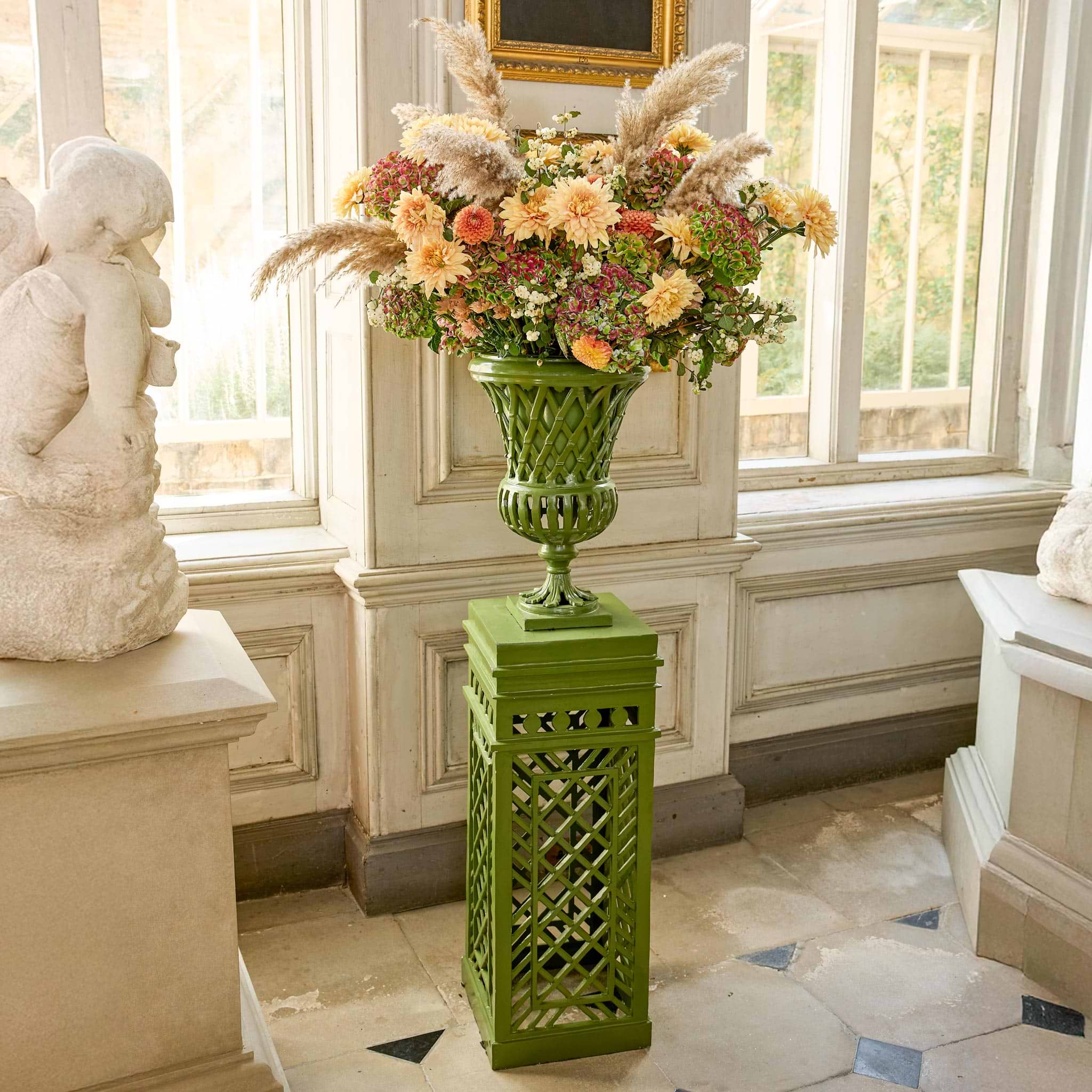 Adelaide Green Lattice Urn