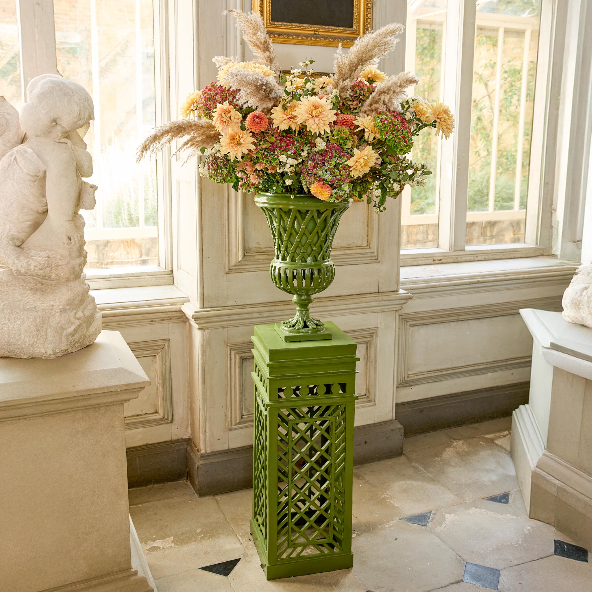 Adelaide Green Lattice Urn