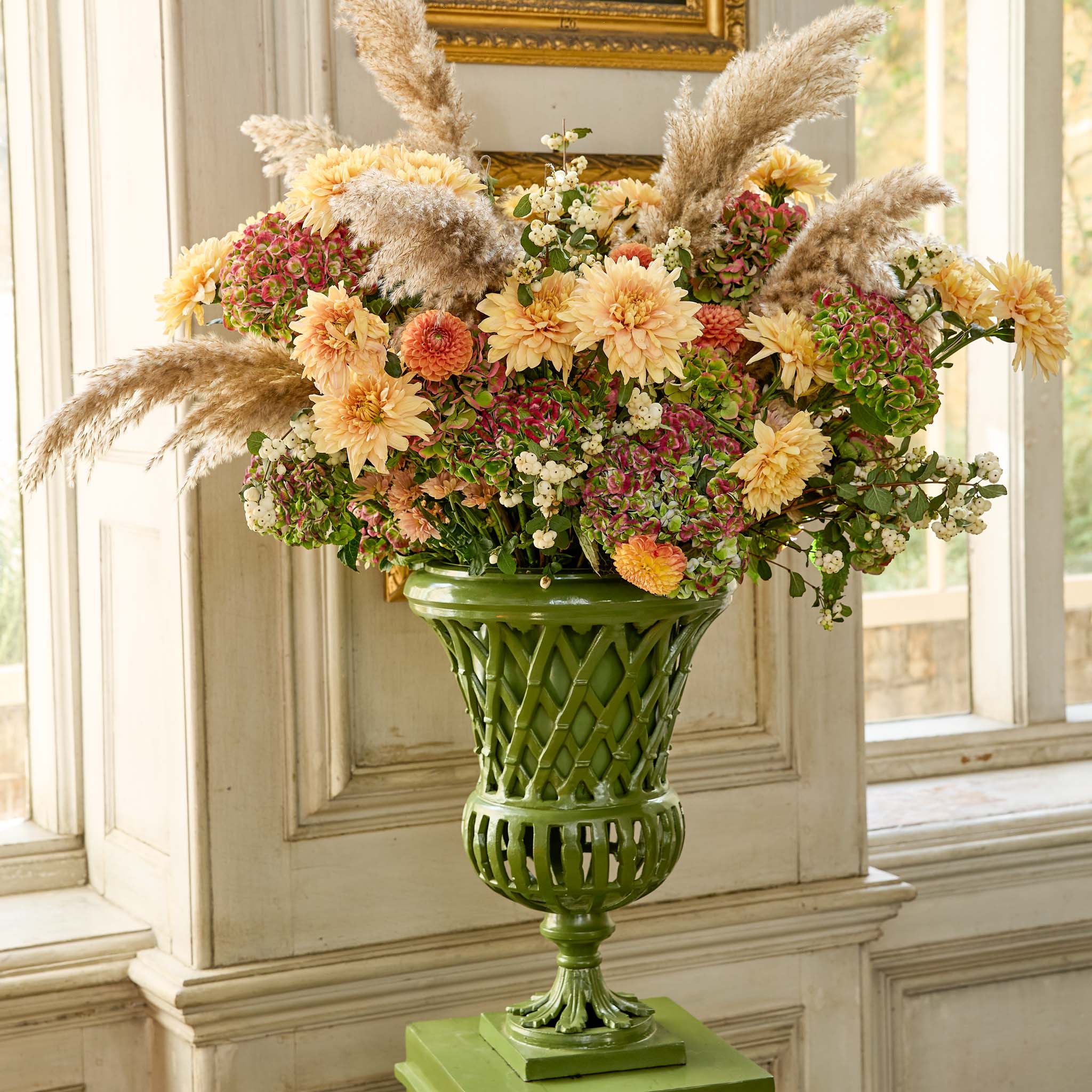 Adelaide Green Lattice Urn