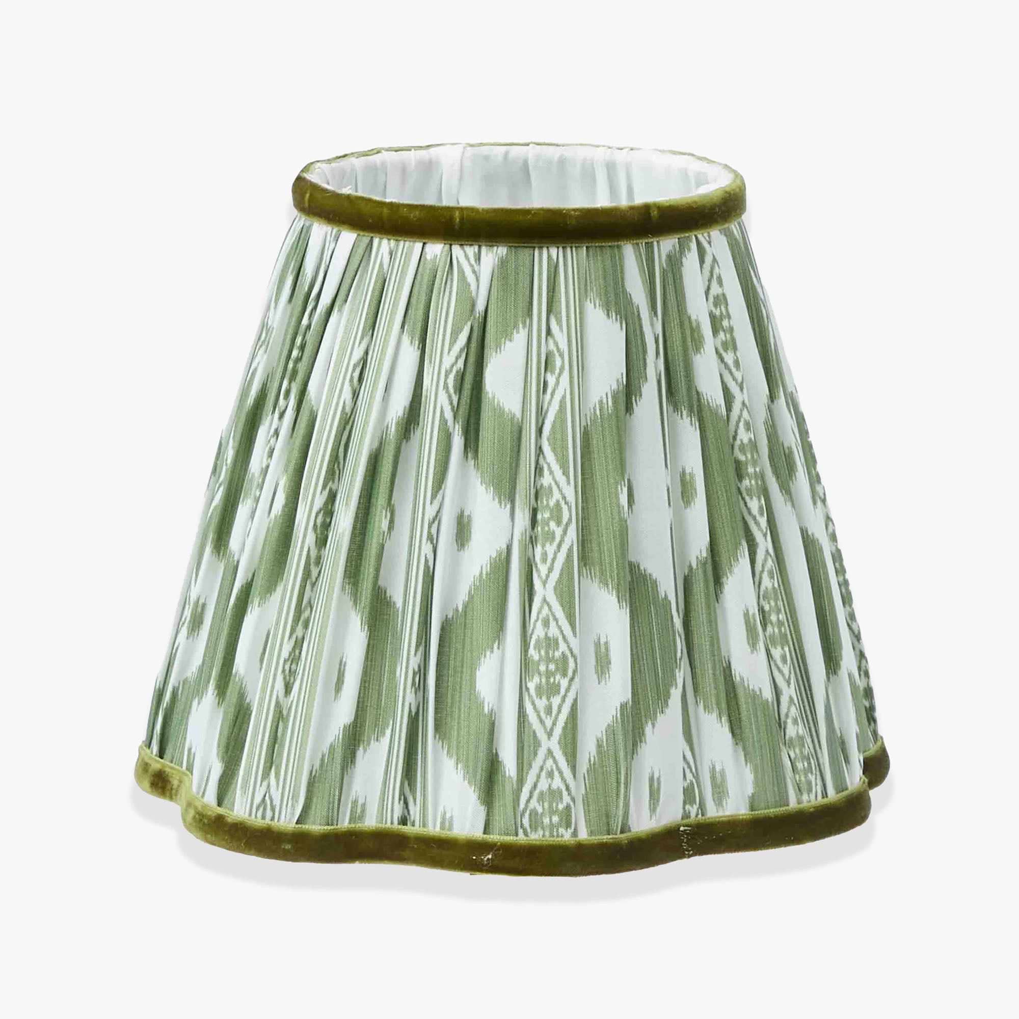 Olive Ikat Lampshade (18cm)